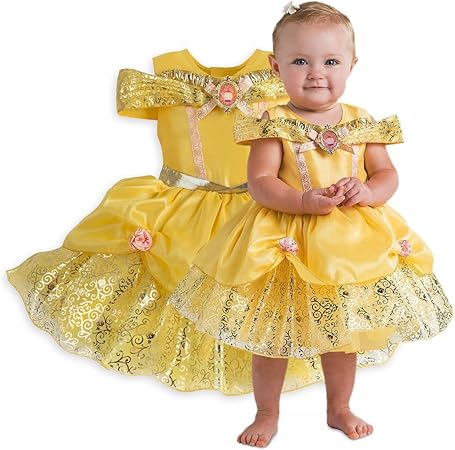Amazon 正規品 ディズニー プリンセス 美女と野獣 ベル 90cm コスチューム 子供用 女の子 キッズ 衣装 ベイビー 赤ちゃん Belle 18 24ヶ月 キッズコスチューム おもちゃ