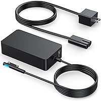 Vista 1 de Surface - Cargador para laptop de 65 W para Microsoft Surface Laptop 5 4 3 2, Windows Surface Laptop Studio, Surface Pro 9 8 7+ 7 6 5 4 3 X, Surface