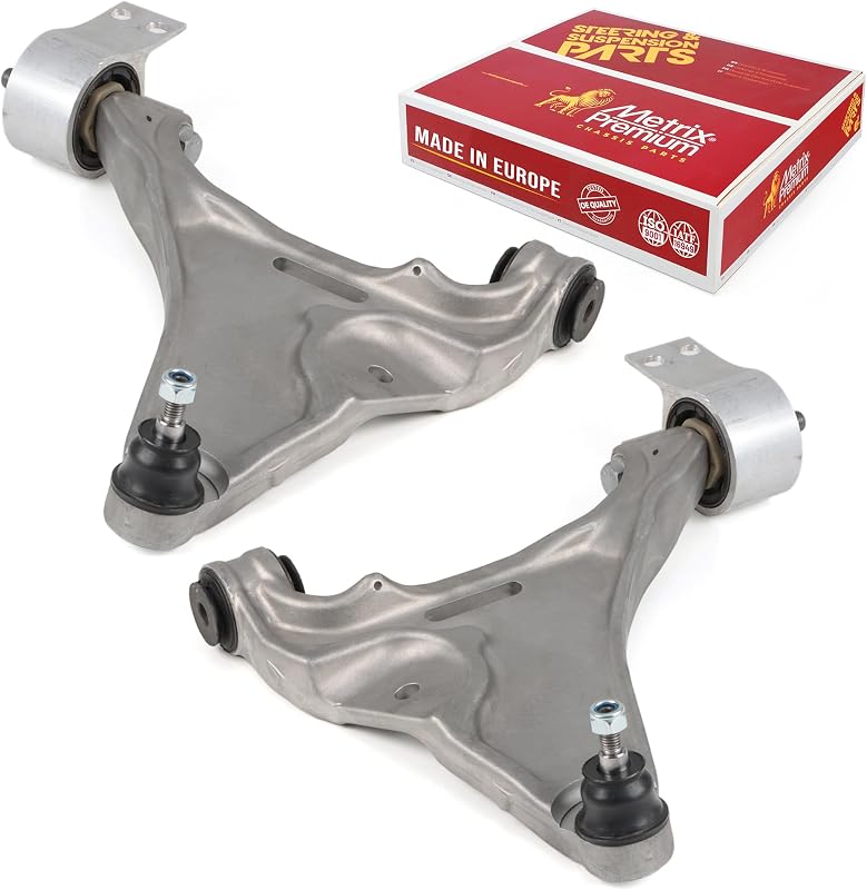 Kit de braços inferiores da suspensão dianteira com pivôs METRIX PREMIUM CHASSIS PARTS para Buick Lucerne e Cadillac DTS 2006–2011 – 2 unidades