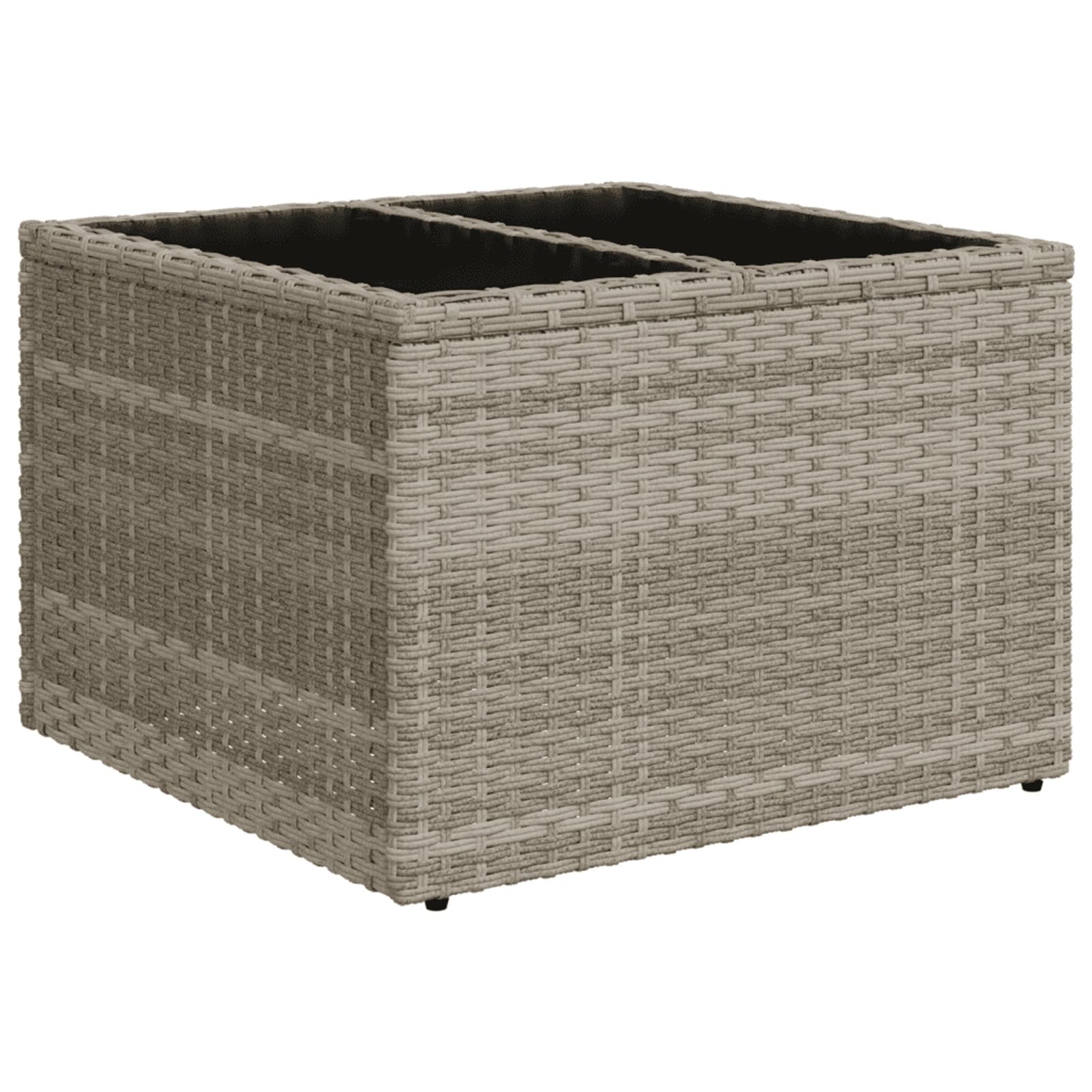 Set Divani da Giardino 11 pz con Cuscini in Polyrattan Grigio, PL3253069