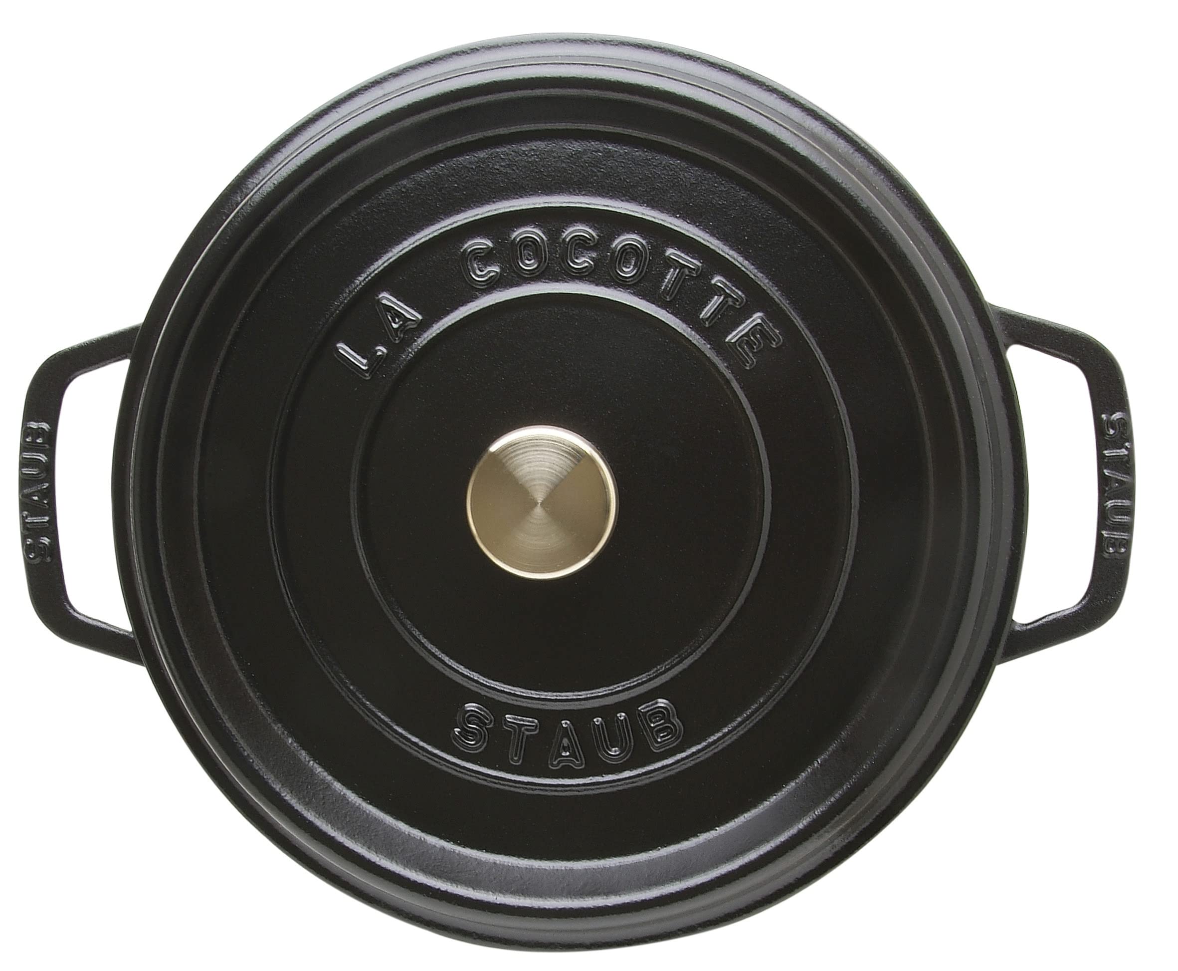 STAUB La Cocotte Casseruola tonda, 6.7 L, Ghisa, Nero, 28 cm