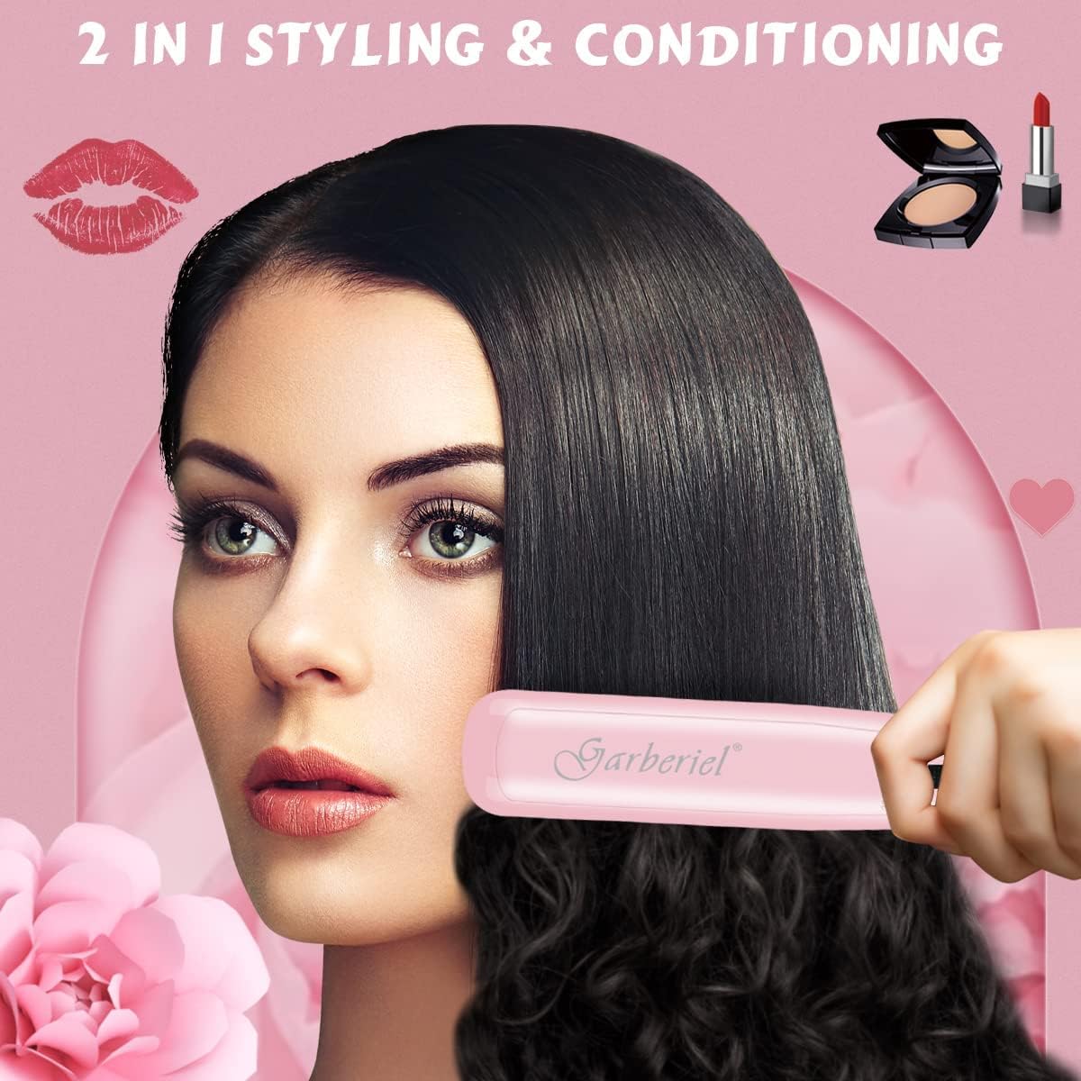 Xe Hair Straightening Brush, 20s Fast Heating Professional PTC Ceramic