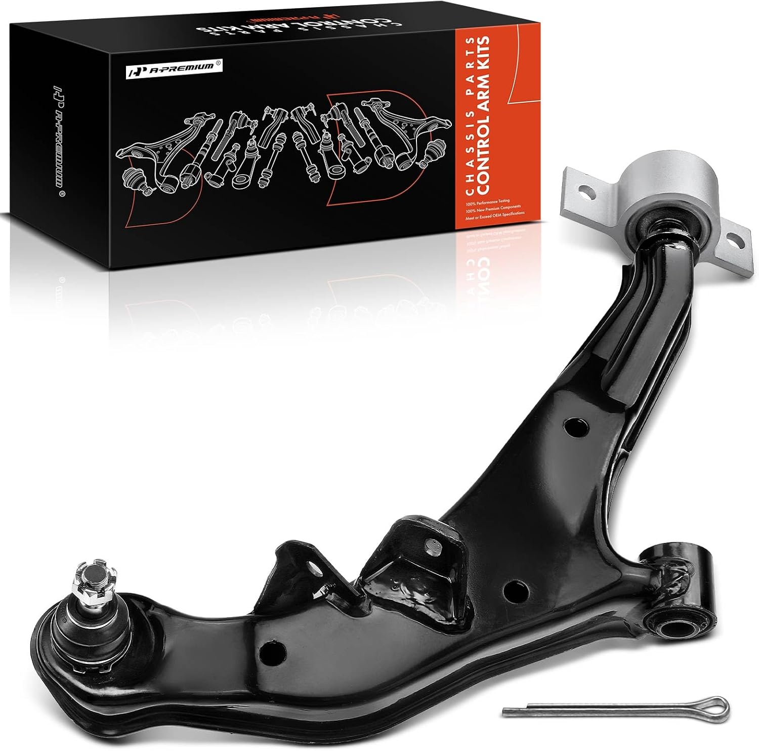 A-Premium Front Right Lower Control Arm, with Ball Joint & Bushing, Compatible with Nissan Maxima 2000-2003, Infiniti I30 2000-2001, I35 2002-2004