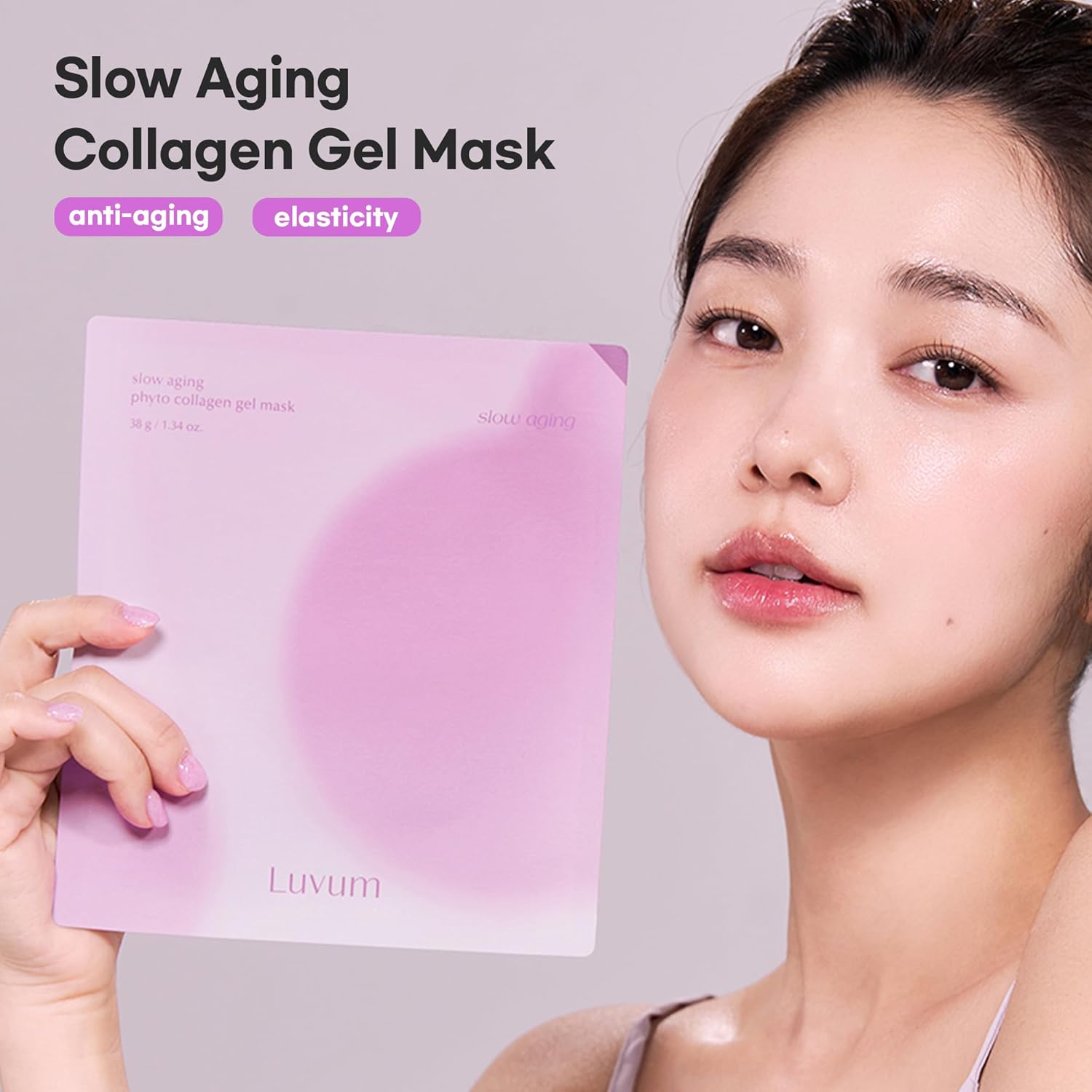 Slow Aging Phyto Collagen Gel Mask, Collagen, Overnight Hydrogel Mask, 4+1 Pack - Image 3