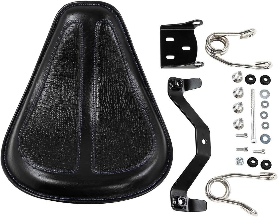 Solo Rider Seat with Spring Bracket Kit For Harley Davidson Sportster XL883 1200 Bobber Chopper Custom