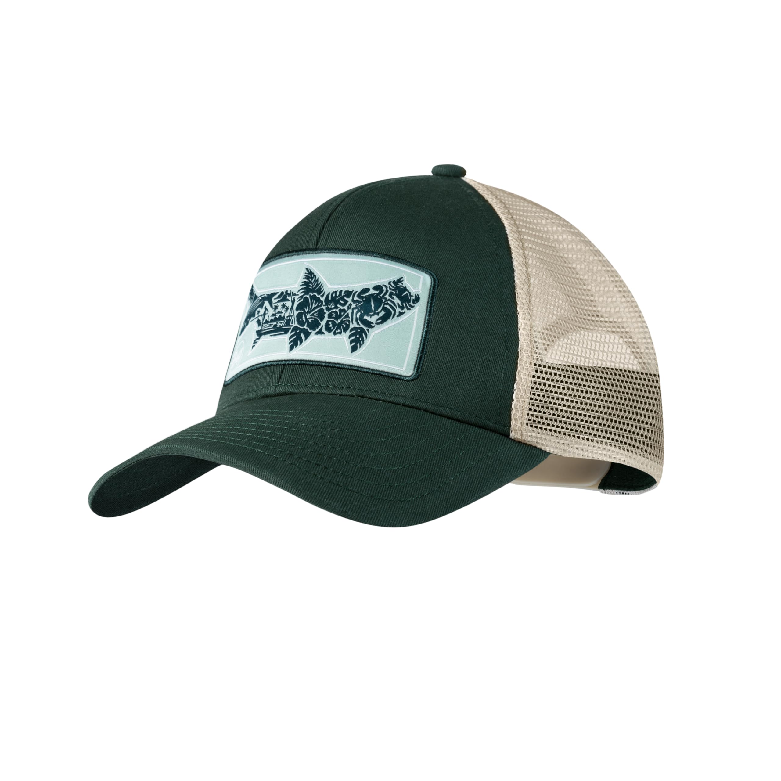 Buff®| Cap Explore Trucker Man Women Adult Adjustable, Comfortable, Breathable, Quality, Modern, Outdoor, L/XL, Green Salt
