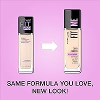 Vista 2 de Maybelline Base líquida Fit Me Dewy + Smooth Liquid Foundation, moca (Mocha), 1 unidad (el embalaje puede variar)