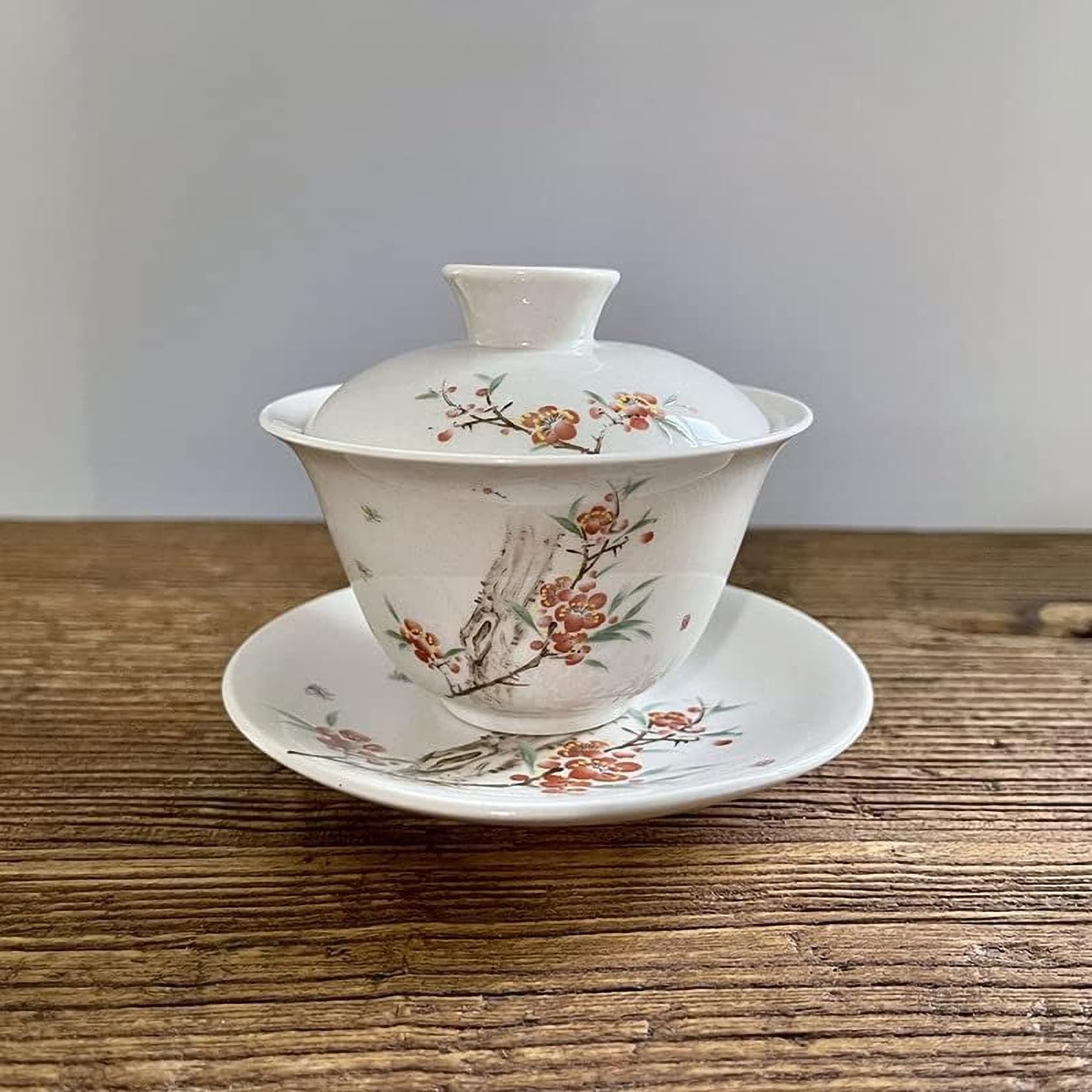 Amazon.co.jp: Azidxu 手蓋碗 茶杯 茶碗エナメルセラミック蓋碗150ml 