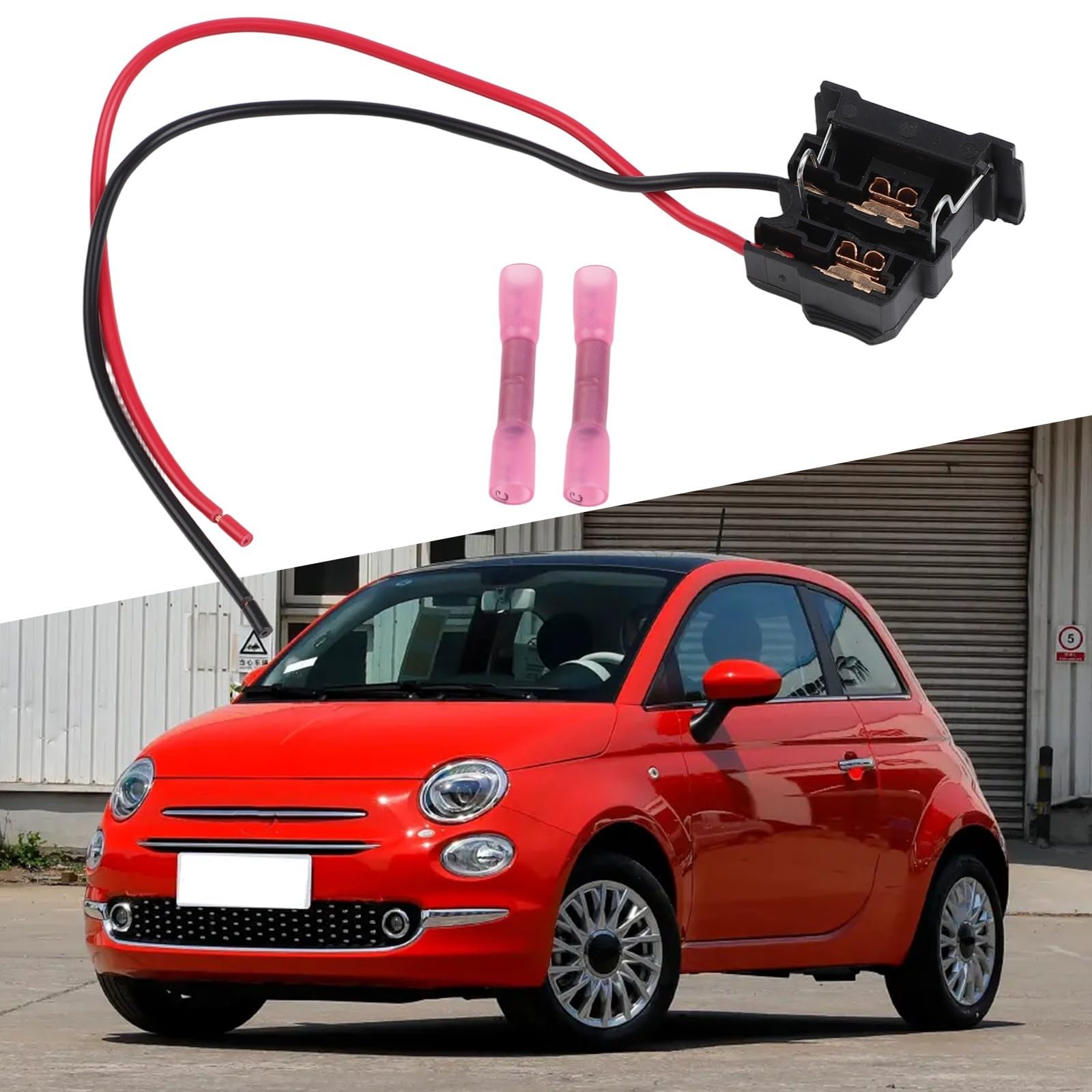 EMSea Kit de Reparación de Casquillos para Faros H7 51787491 51787492 Compatible con Fiat 500 500cc A Partir de 2007 EMSea Kit de Reparación de Casquillos para Faros H7 51787491 51787492 Compatible con Fiat 500 500cc A Partir de 2007