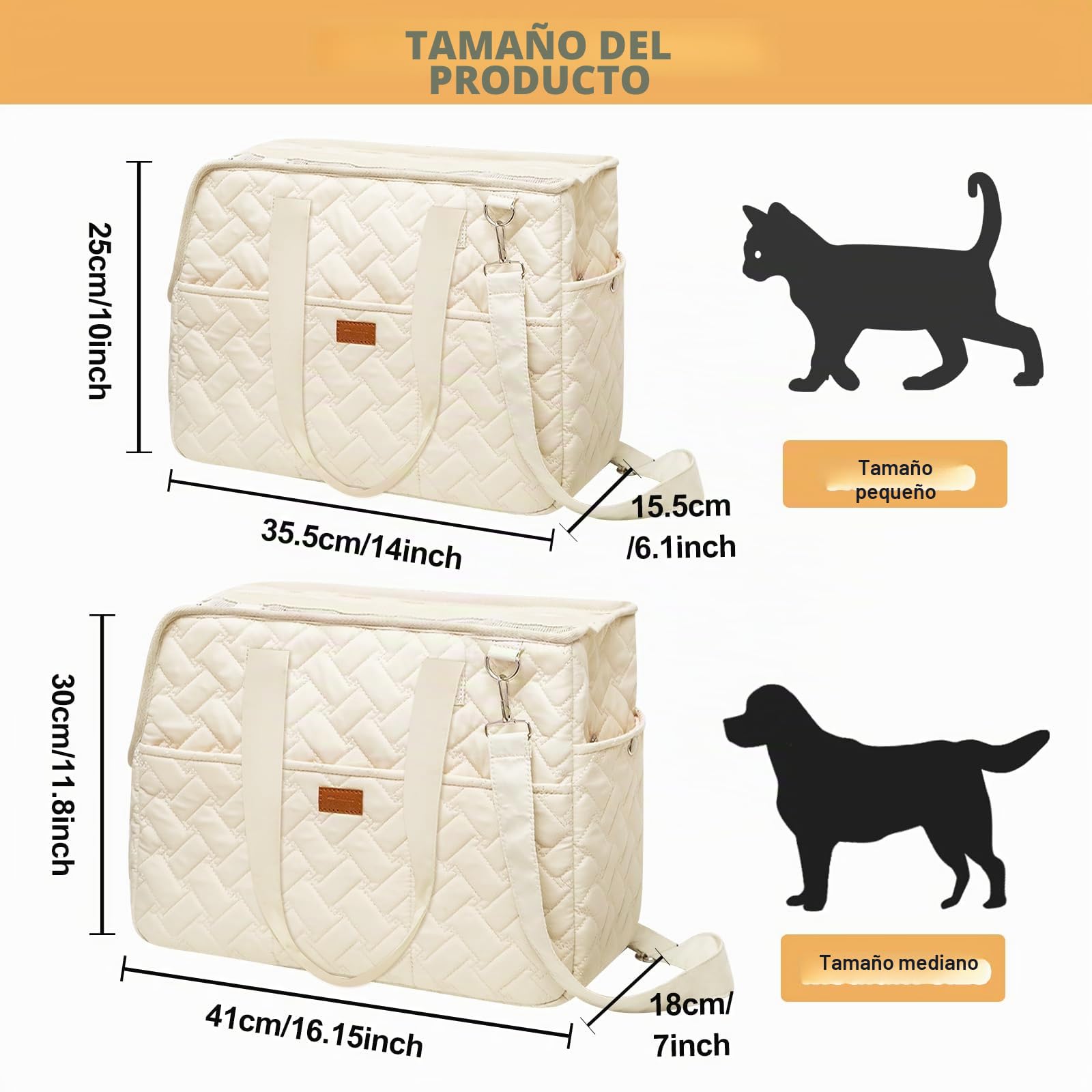 Bolsa de transporte para perros de hasta 5 kg – Bolsa para perros pequeños y gatos, plegable, transpirable, con cinturón de seguridad, bolsillos, bolsa de transporte, ideal para exteriores, viajes