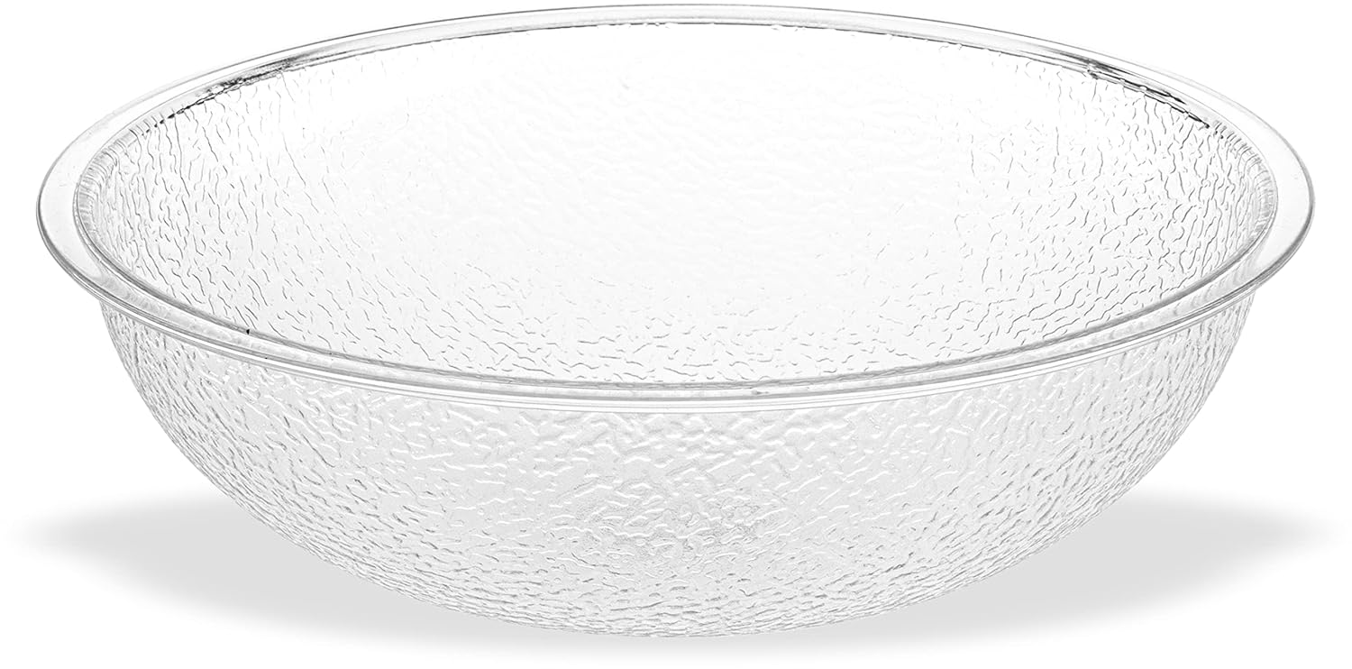 Carlisle FoodService Products 721807 Round Pebbled Salad Serving Bowl, 18 Quart