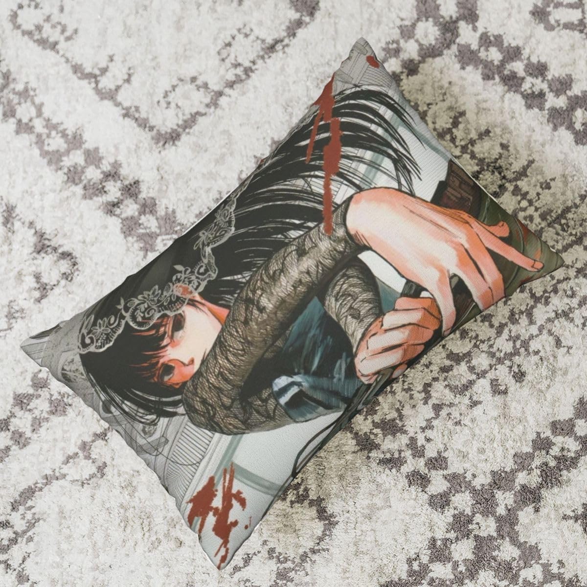Sakamoto Taro Anime Asakura Shin Pillowcase 40 x 60 cm Double Side Printing Decorative Cushion for Divano Bedroom