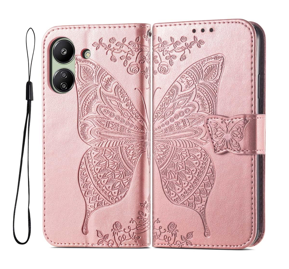 GOKEN Funda Tipo Cartera Para Honor X7: Piel PU Premium Con Soporte, Ranuras Para Tarjetas Y Cierre Magnético, Protección Total En Azul