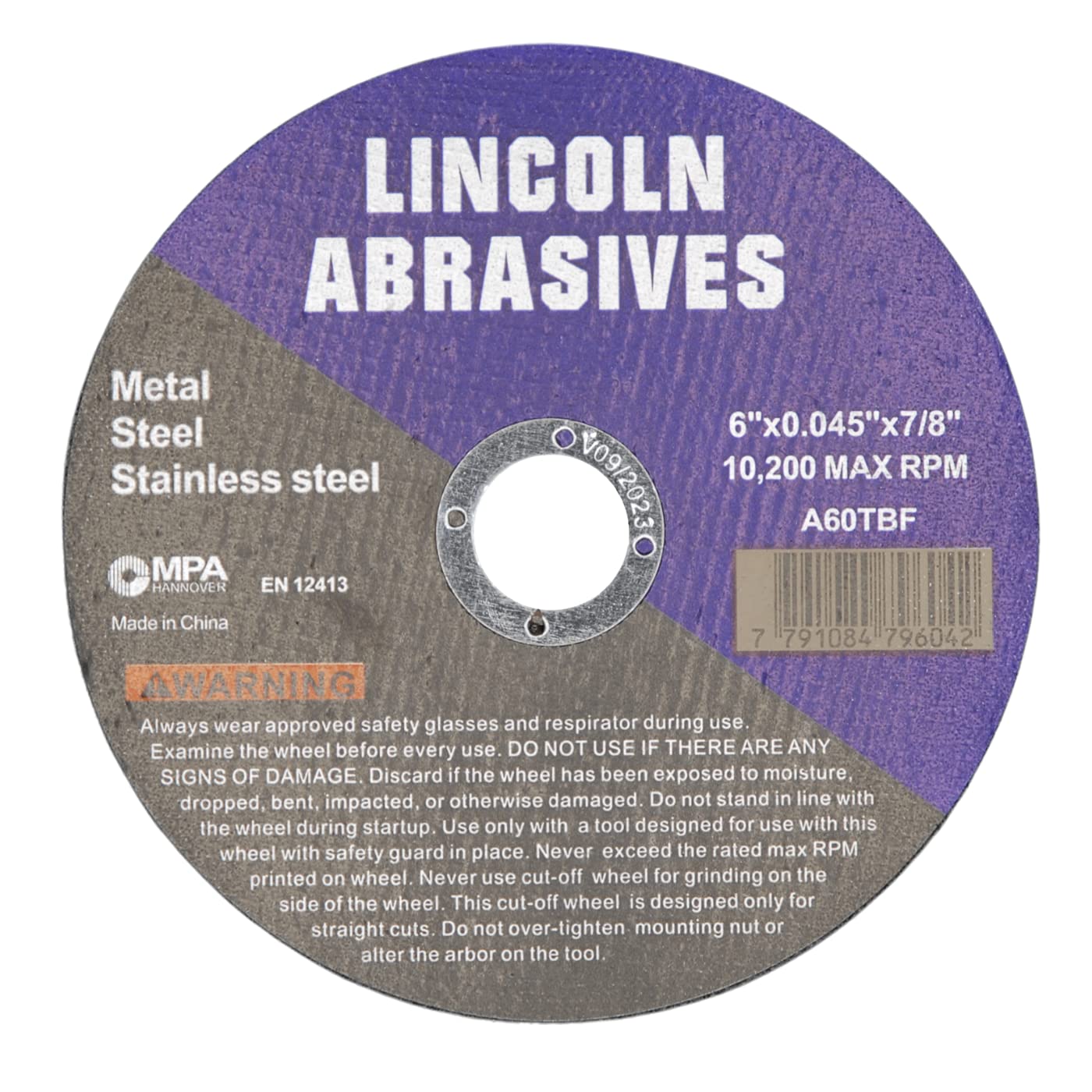 100 piezas de 15.7 cm x 2.9 cm x 7.8 cm Lincoln Abrasives Metal & Acero inoxidable