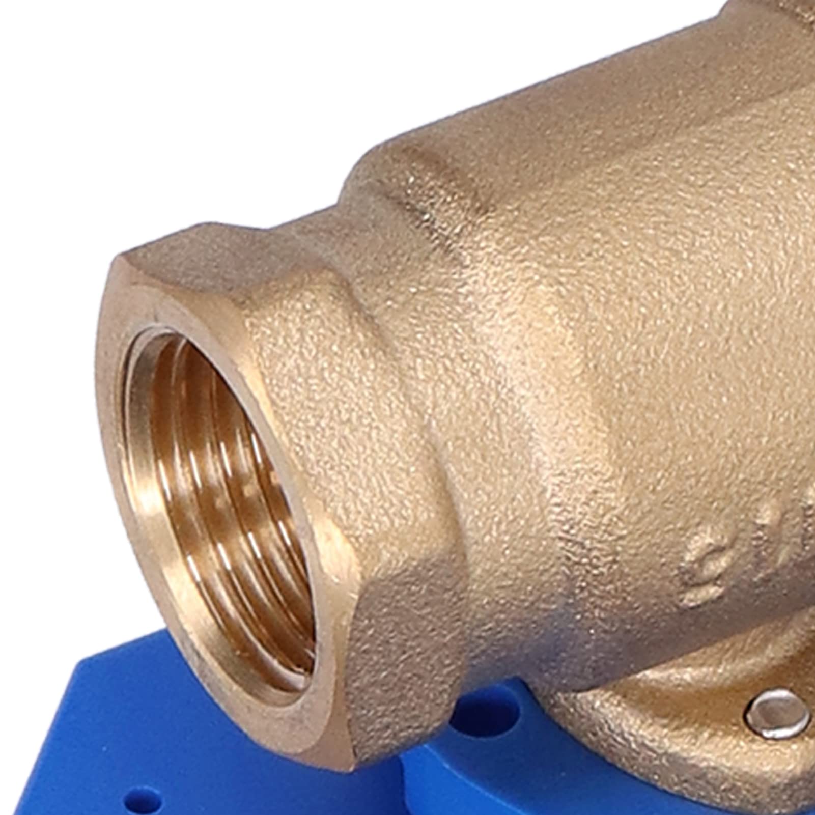 aqxreight Valvola Motorizzata Ottone 1/2 Pollice DC9-24V 2 Fili per | DN15 CWX-15N-CR04, 3-5s, 100°C Heat, Industrial Residential Use