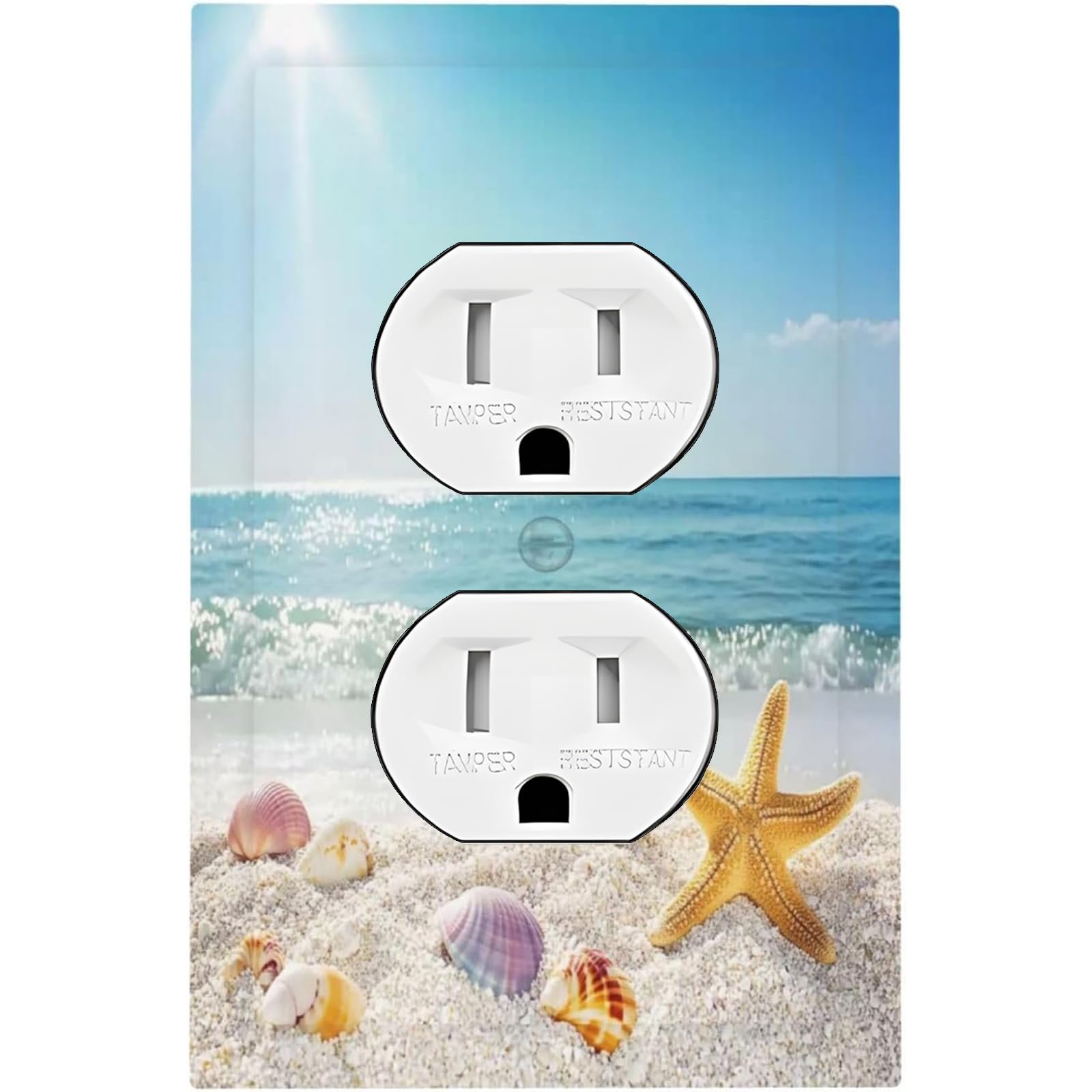 Coastal Decor Sand Dollars Rope Design Nautical Decor - Metal Light Switch Plate Coastal Decor Sand Dollars Rope Design Nautical Decor - Metal Light Switch Plate