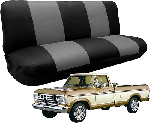 Fundas de asiento de banco de ajuste personalizado para Ford F100 F150 F250 Series 1969-1996 de tela de malla de aire, tamaño completo, protector de