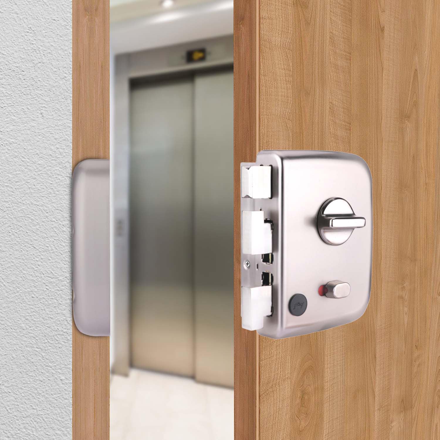 Godrej Centaur Rim Lock I World's 1st Dual Motion Lock | Ultra XL+ Technology| 4 Keys I 1CK Dead Bolt Lock for Main & Safety Door I Antique Copper Finish (Satin Nickel)