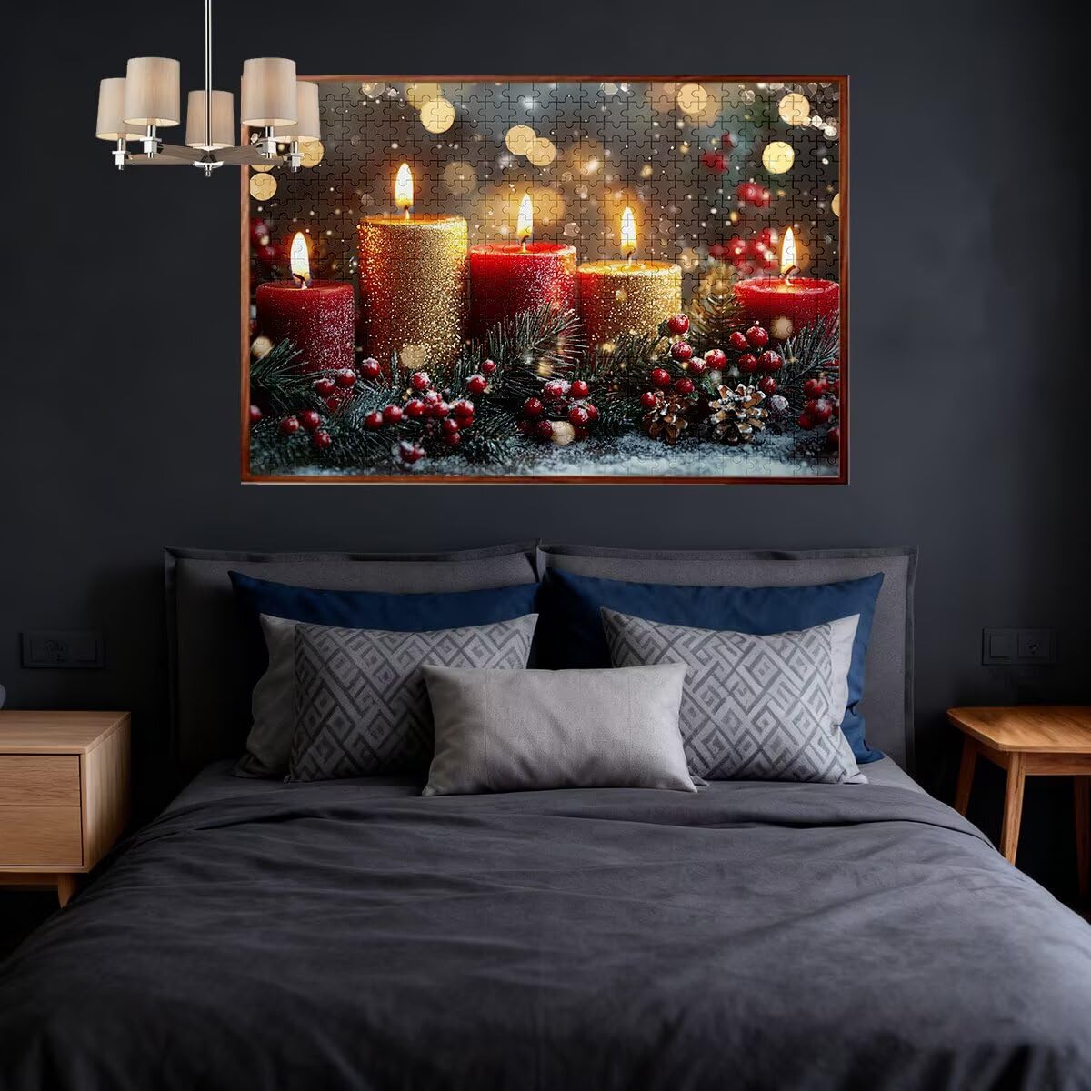 Puzzle 5000 sztuk Dorośli Boże Narodzenie Puzzle dla Dorosłych Śnieg Puzzle Zabawki Edukacyjne Oryginalne Prezenty Dla Kobiet Puzzle Kreatywna Rozrywka Zabawna Rodzina Gra 156x105cm F-93