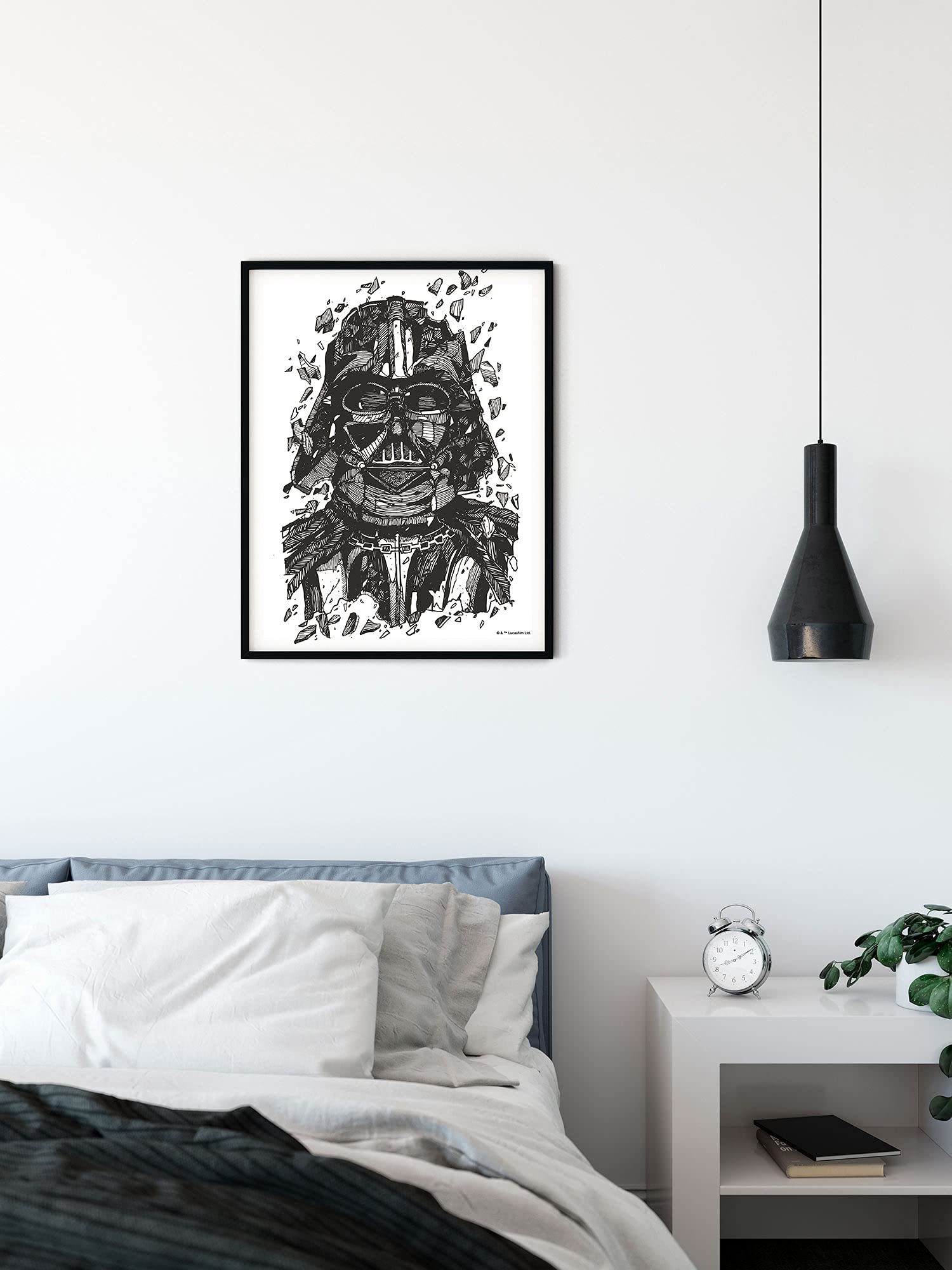 Komar Star Wars Wandbild „Classic RMQ Endor Dock“ – Kunstdruck 70x50 Cm, Ohne Rahmen