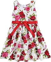 Vista 22 de Vestido de verano para niña, de algodón, con diseño floral