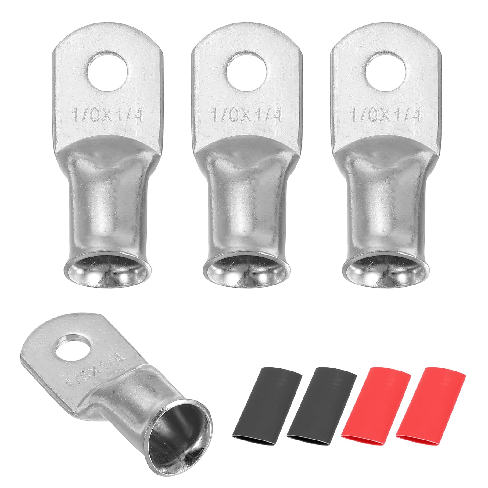 Photo 1 of MECCANIXITY 1/0 AWG Battery Ring Terminals (4-Piece)