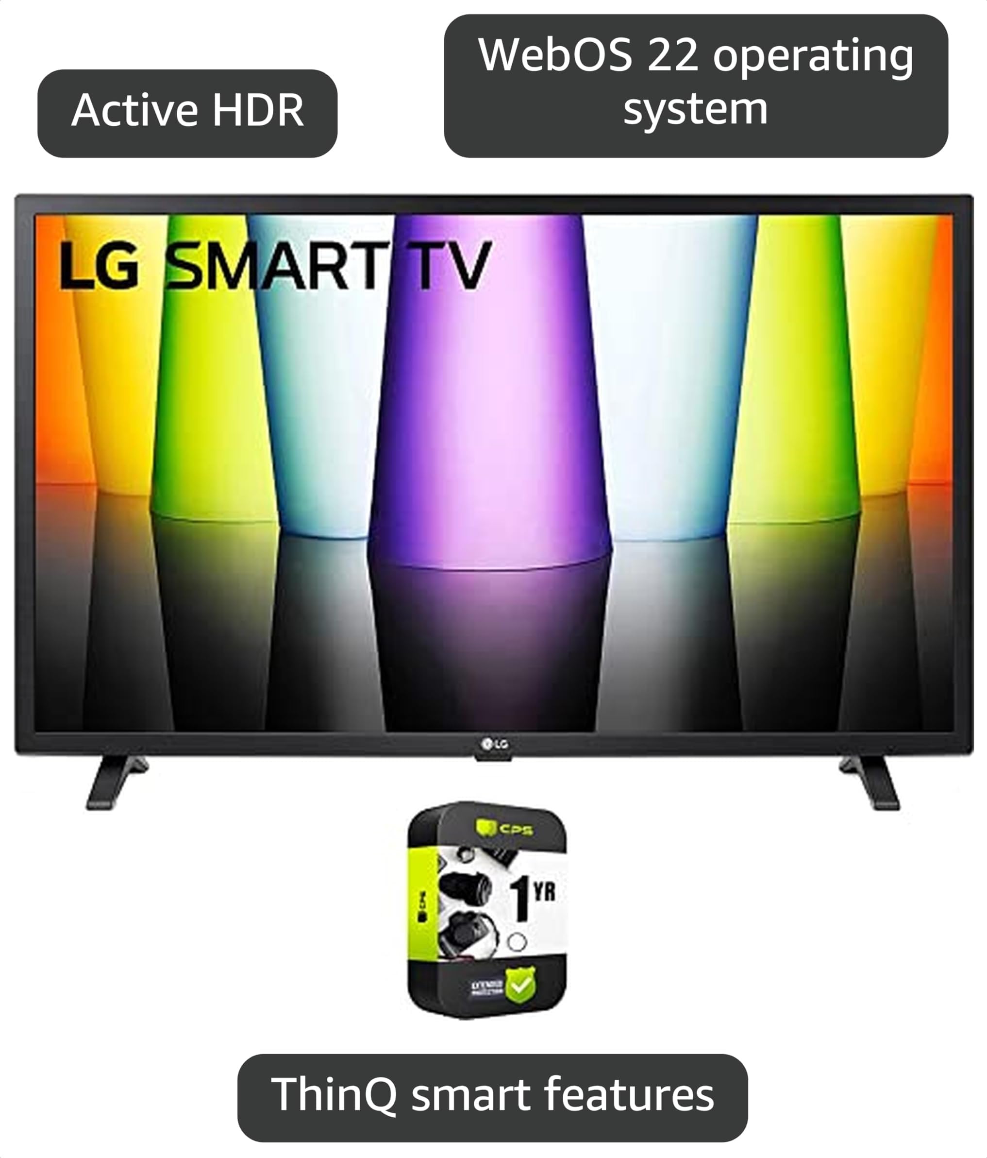 Amazon.com: LG 32LQ630BPUA 32 Inch HDR Smart LCD HD TV Bundle with