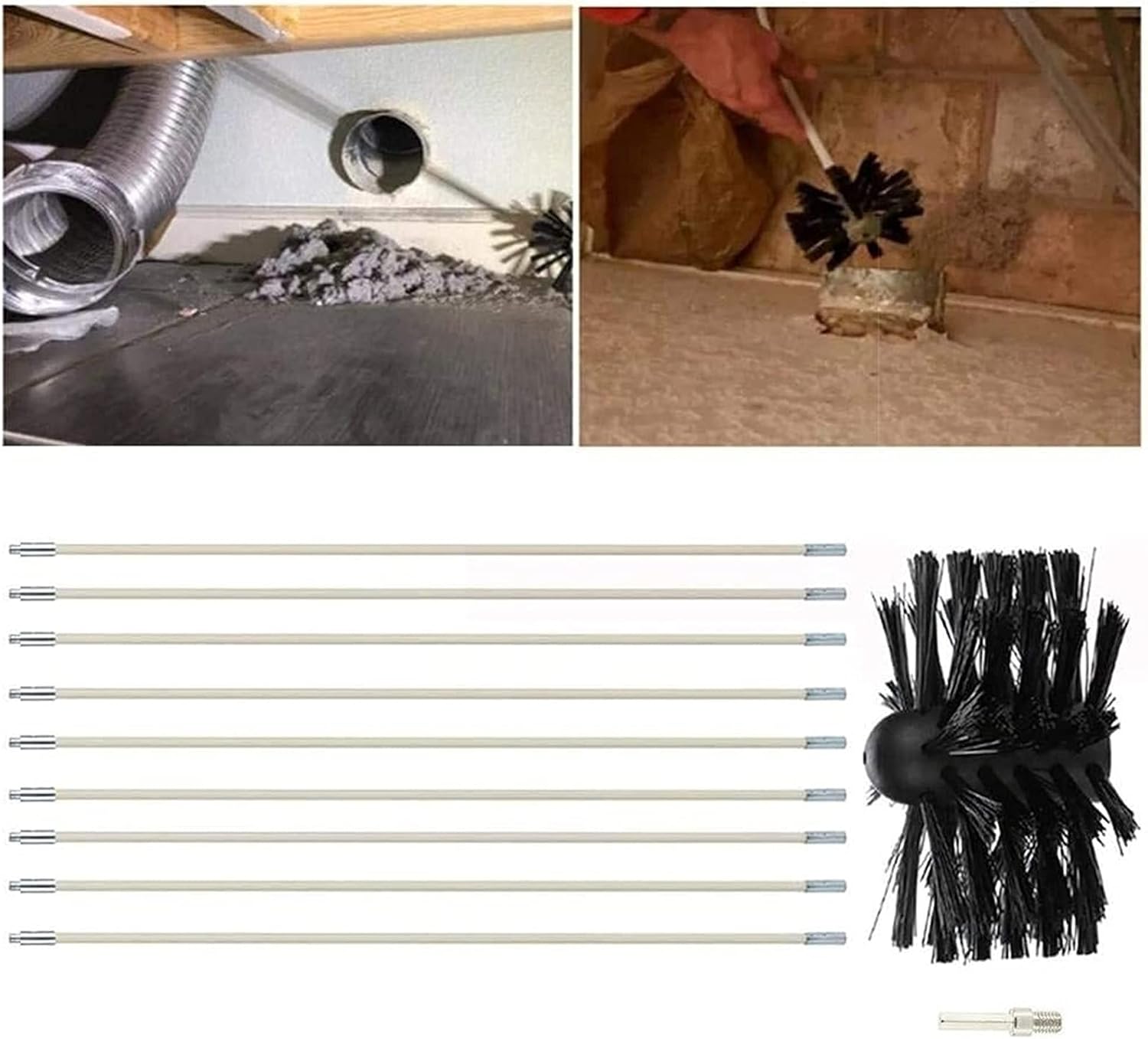 Chimney Sweep kit Chimney Sweep Brush Set, Nylon Cleaning Tool