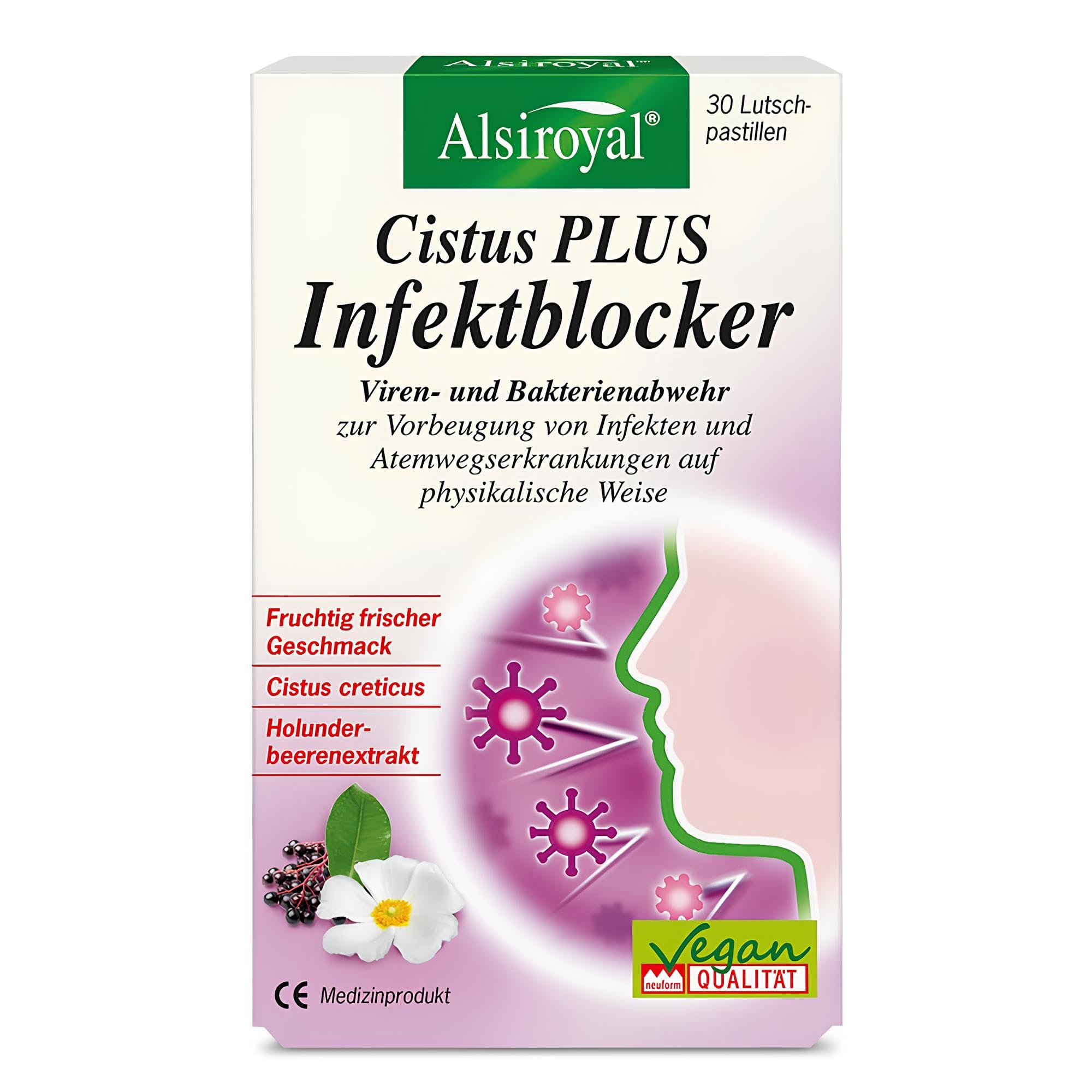 Alsiroyal Cistus Infektblocker Tabletten – Cistus Creticus & Holunder, 30 Tabs