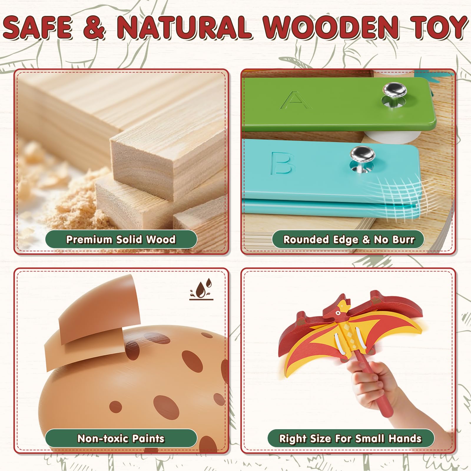 Lehoo Castle 9 in 1 Giochi Legno Montessori Strumenti Musicali, 9 in 1 Bambini Tamburi Set con Xilofono Batteria, Gioco 2 3 4 Anni, Educativi Interattivo Regalo