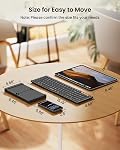 ProtoArc Foldable Bluetooth Keyboard, XK01 Folding Wireless Portable Keyboard with Numeric Keypad, Full-Size Travel Keyboard for iPad Tablet Smartphone Laptop PC Windows iOS Android, Black