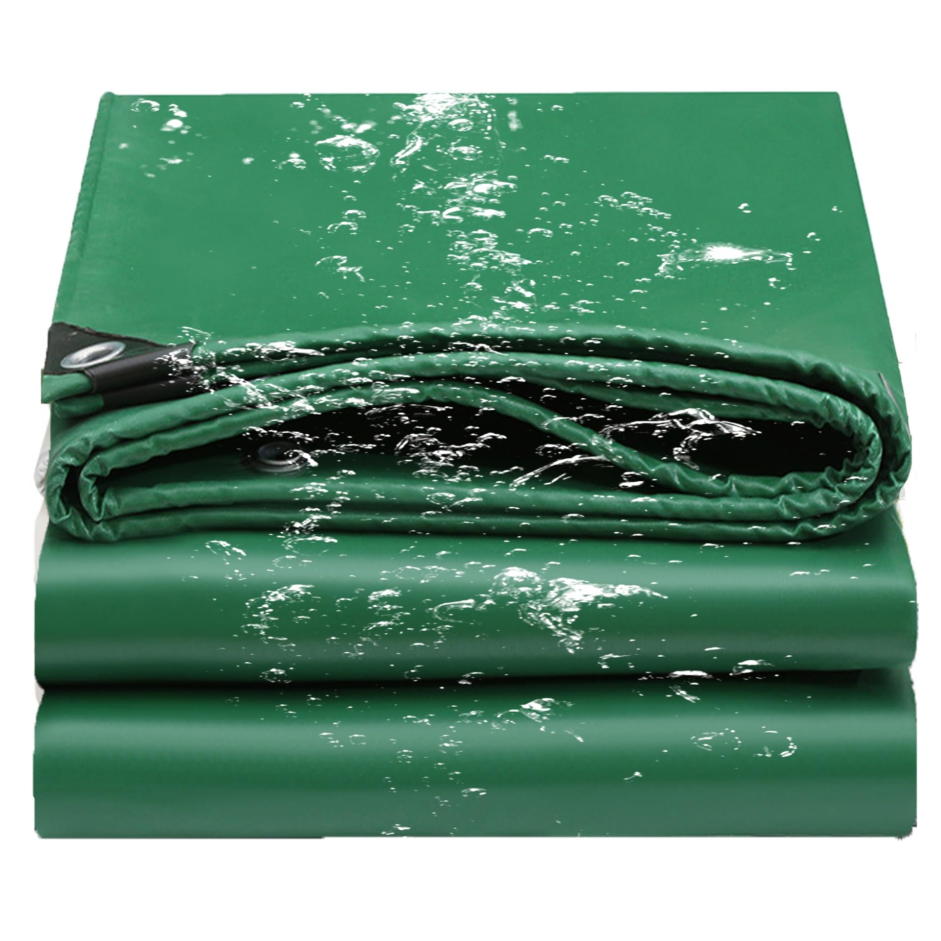 Lona impermeable exterior verde para protección contra la lluvia en jardín piscina coche