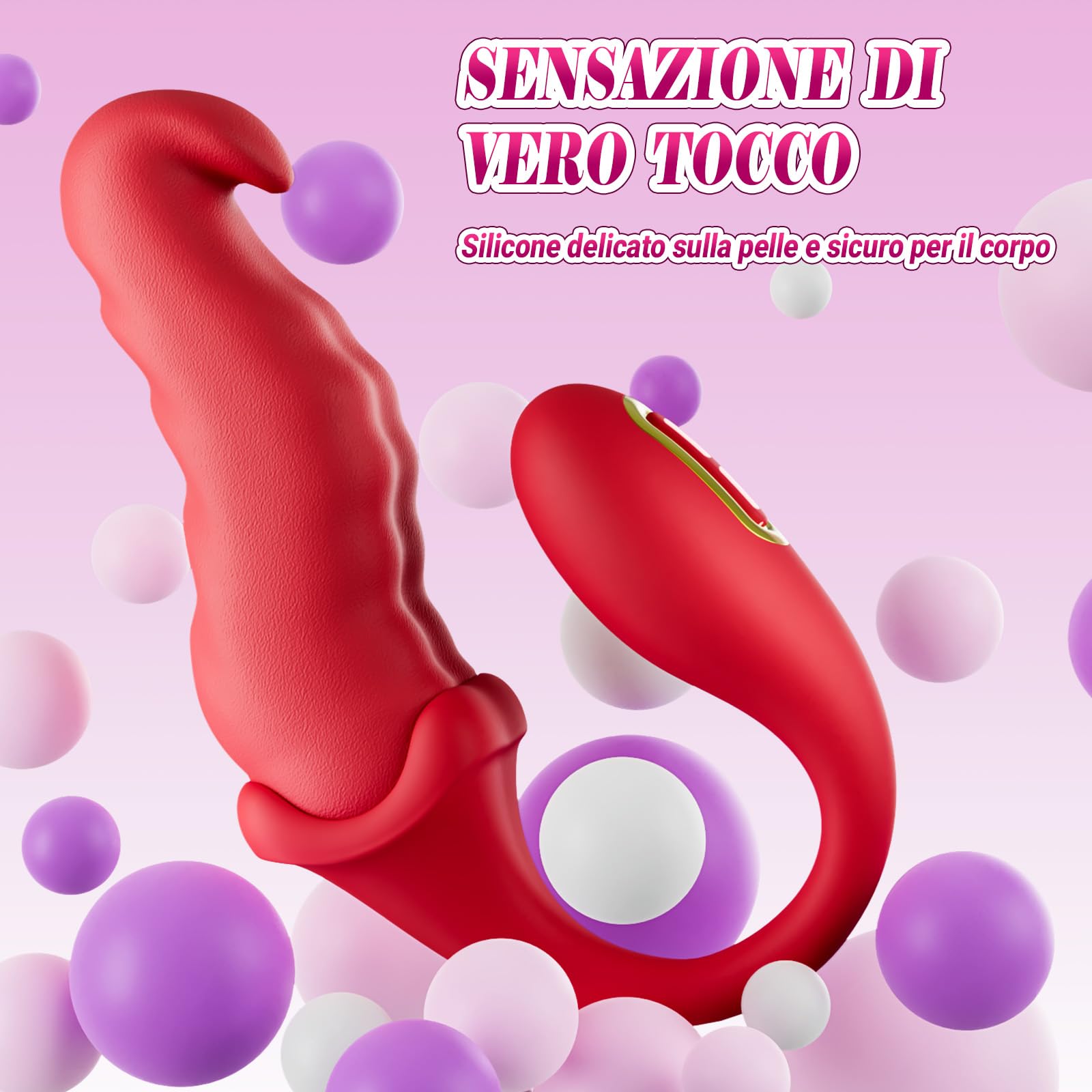Dildo Vibratoreper Donna Professionale Sex Toys - Vibratoriper Donne Clotoride con Contorsione e Leccatura Profonda, Stimolatore Clitoride Femminile Sexy Toys Sessuali per Donna Punto G Squirting