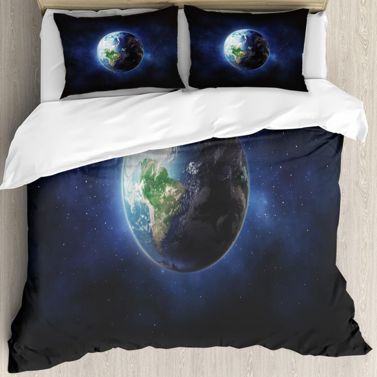 Housse de couette anti-allergie et parure galaxie NASA 228x264