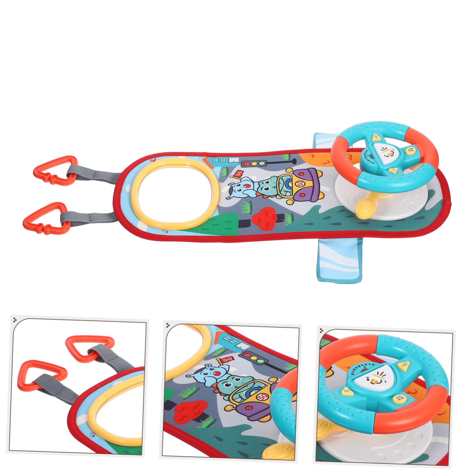 POPETPOP Volante Giocattolo per Simulazione Guida Educativa con Effetti Sonori e Materiali Resistenti Gioco Interattivo per Sviluppo Coordinazione e Abilità Motorie Adatto Ragazzi e