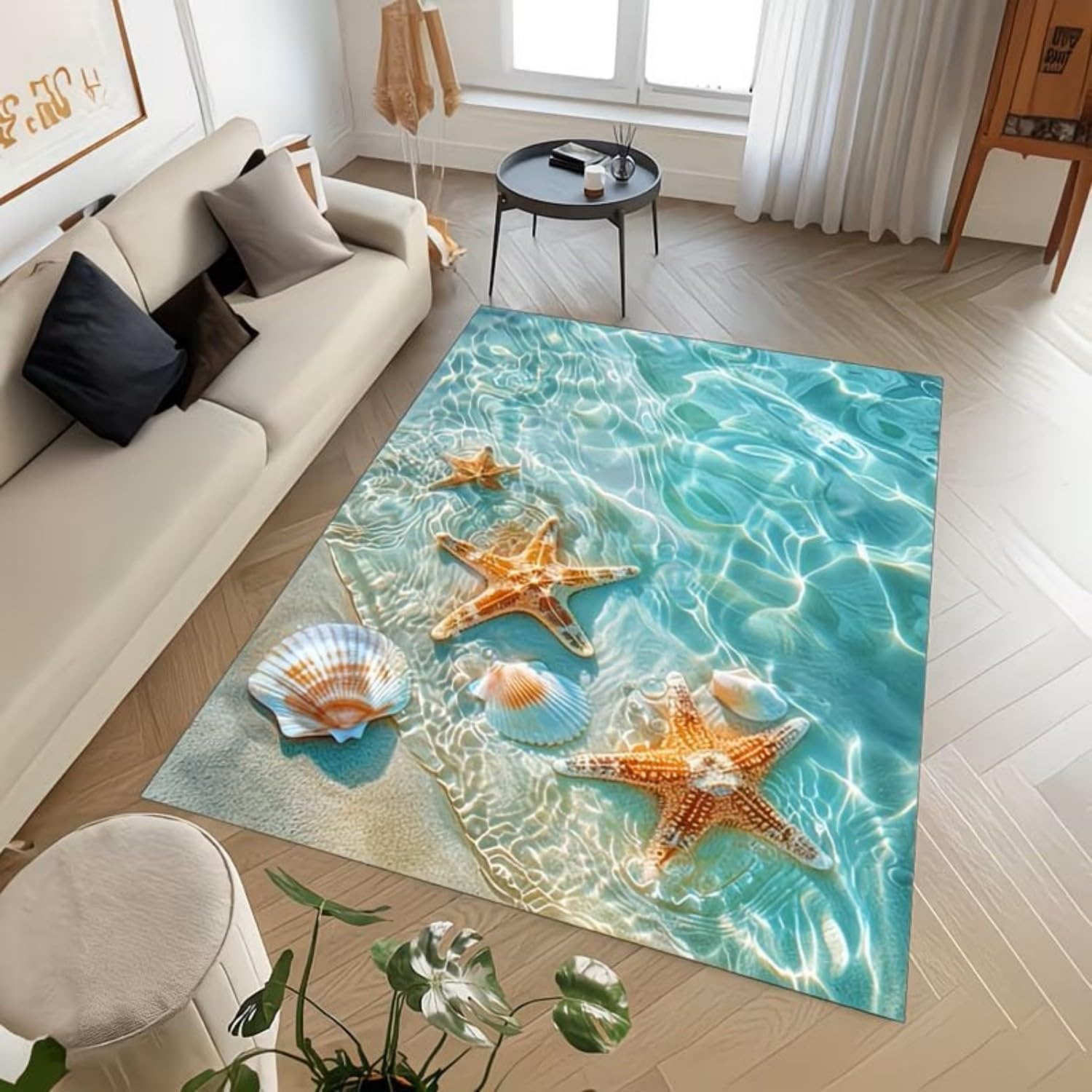 Tapis étoiles de mer pour sublimer le sol d'une chambre