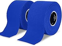 Vista 12 de Meister Elite Athletic Tape - Cinta de entrenamiento transpirable de alto adhesivo, paquete de 2 rollos, color rojo