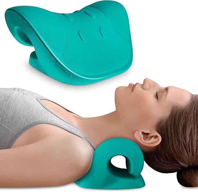 Anzorhal Neck Stretcher,Neck Cloud,Neck Pain Relife,Neck Cloud - Cervical Traction Device,Neck Hump Corrector,Neck Stretcher Posture Corrector - Green