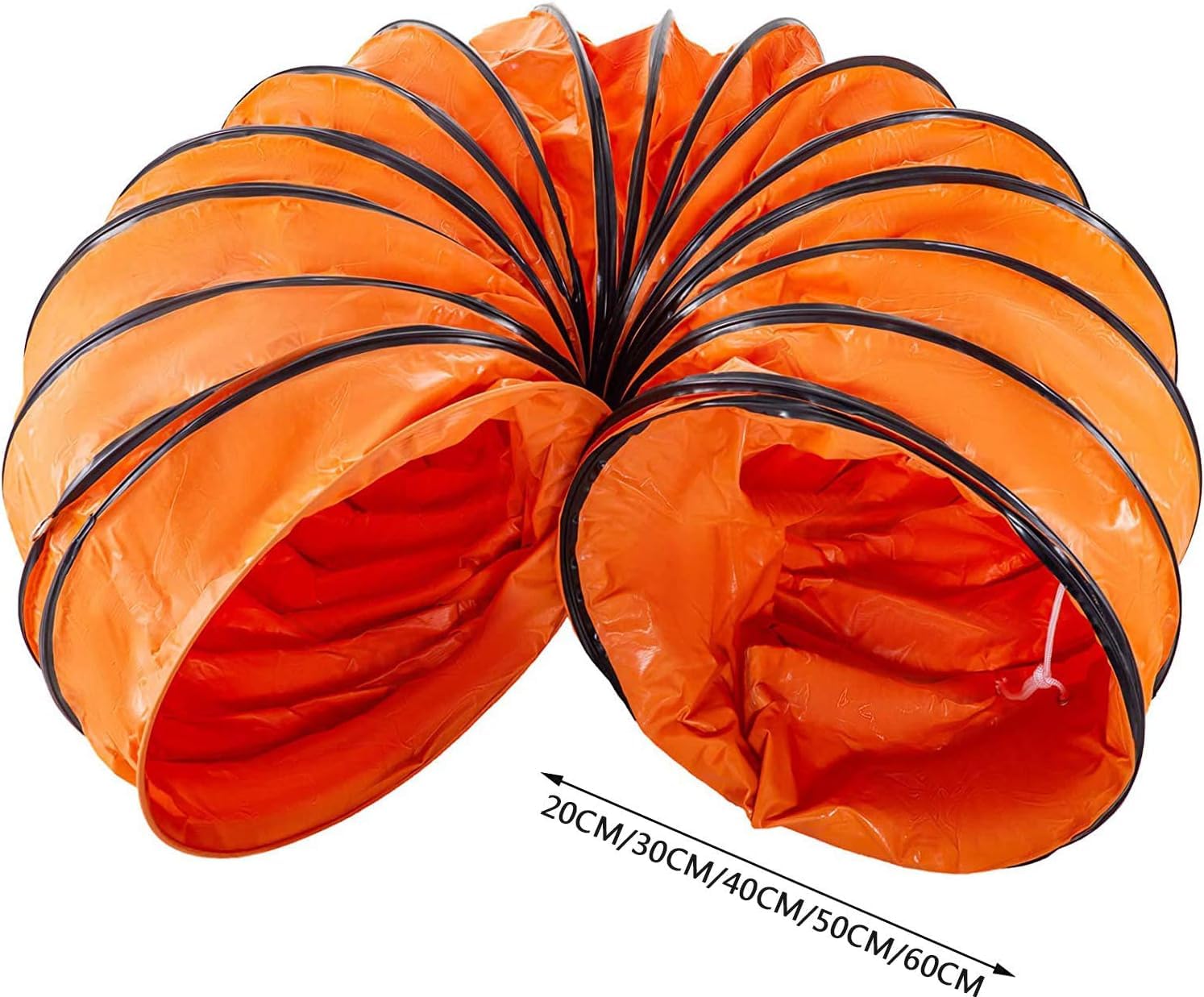 Manguera de transporte de aire, longitud de 5 m/10 m, manguera de aire caliente, manguera de ventilación de PVC de -15 ℃ ~ 80 ℃, diámetro de la manguera de ventilación 200/300/400/500/600 mm, diámetro