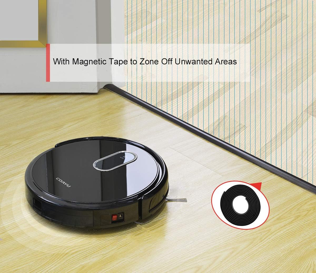 Exсluѕіvе Sресіаl WiFi Robotic Vacuum Cleaner, Carpet Robot Vacuum Cleaner,2000Pa Robot Vacuum Carpet Home Cleaner 500ML Large Dustbin Ideal for hardfloor,Tiles and Wooden hardfloor Pets Hair Clean