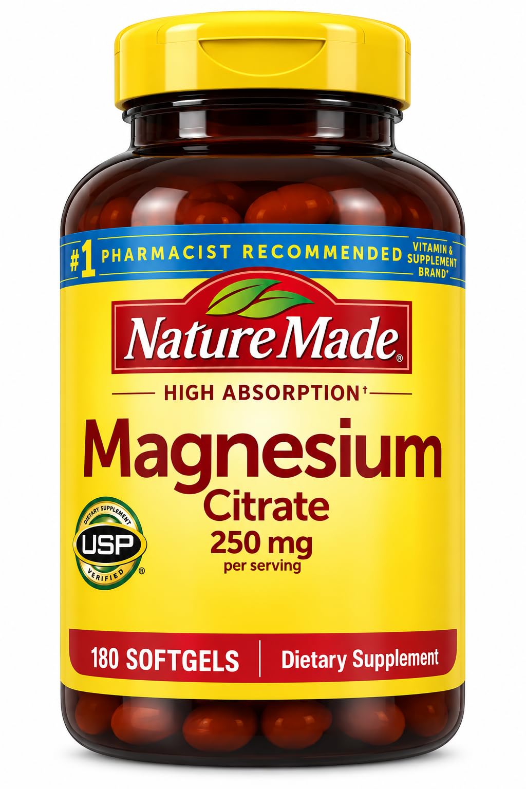 Nature Made Magnesium Citrate 250 mg per Serving, 120 Softgels — Amazon image 10