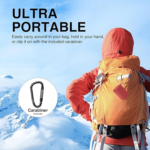 Miniatura 8 de MEGATEK Altavoz Bluetooth portátil con IPX5 impermeable, rango inalámbrico de 100 pies, sonido HD transparente, graves ricos, entrada auxiliar,