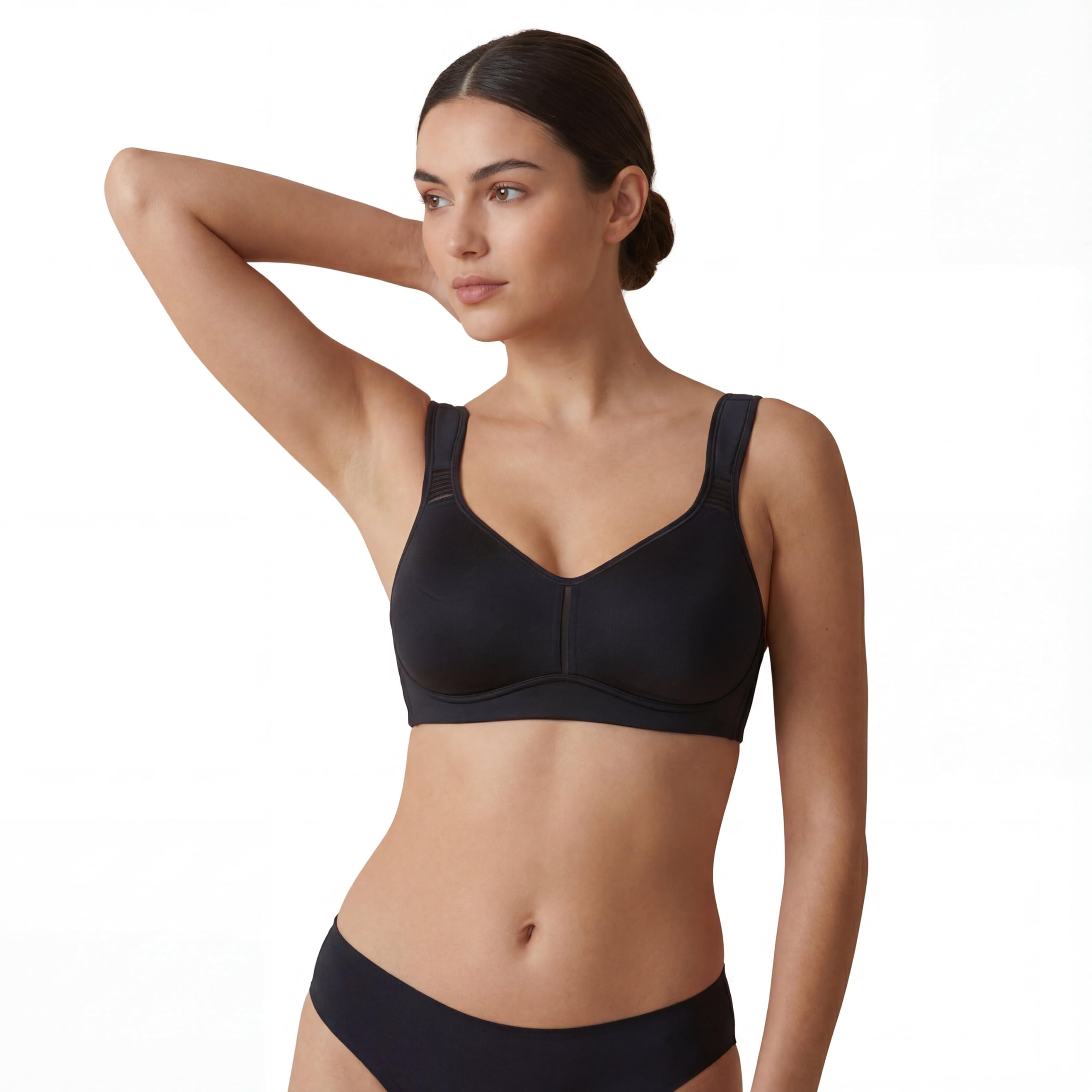 Selene, Sujetador Reductor para Mujer con Banda Anatómica, Sin Aros ni Relleno, con Tirantes Anchos de Confort, Colección Elvira