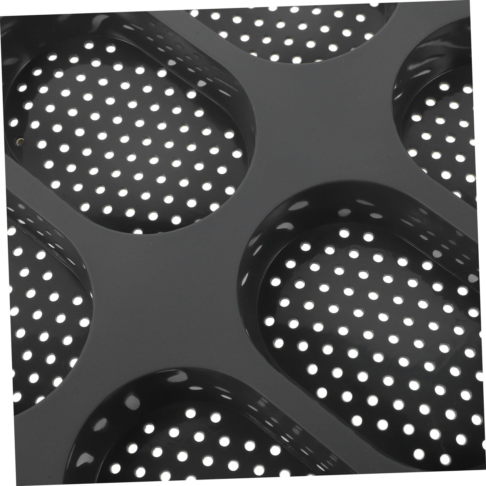 Molde de Silicona para Pan Francés Perforado, 1 Set Negro