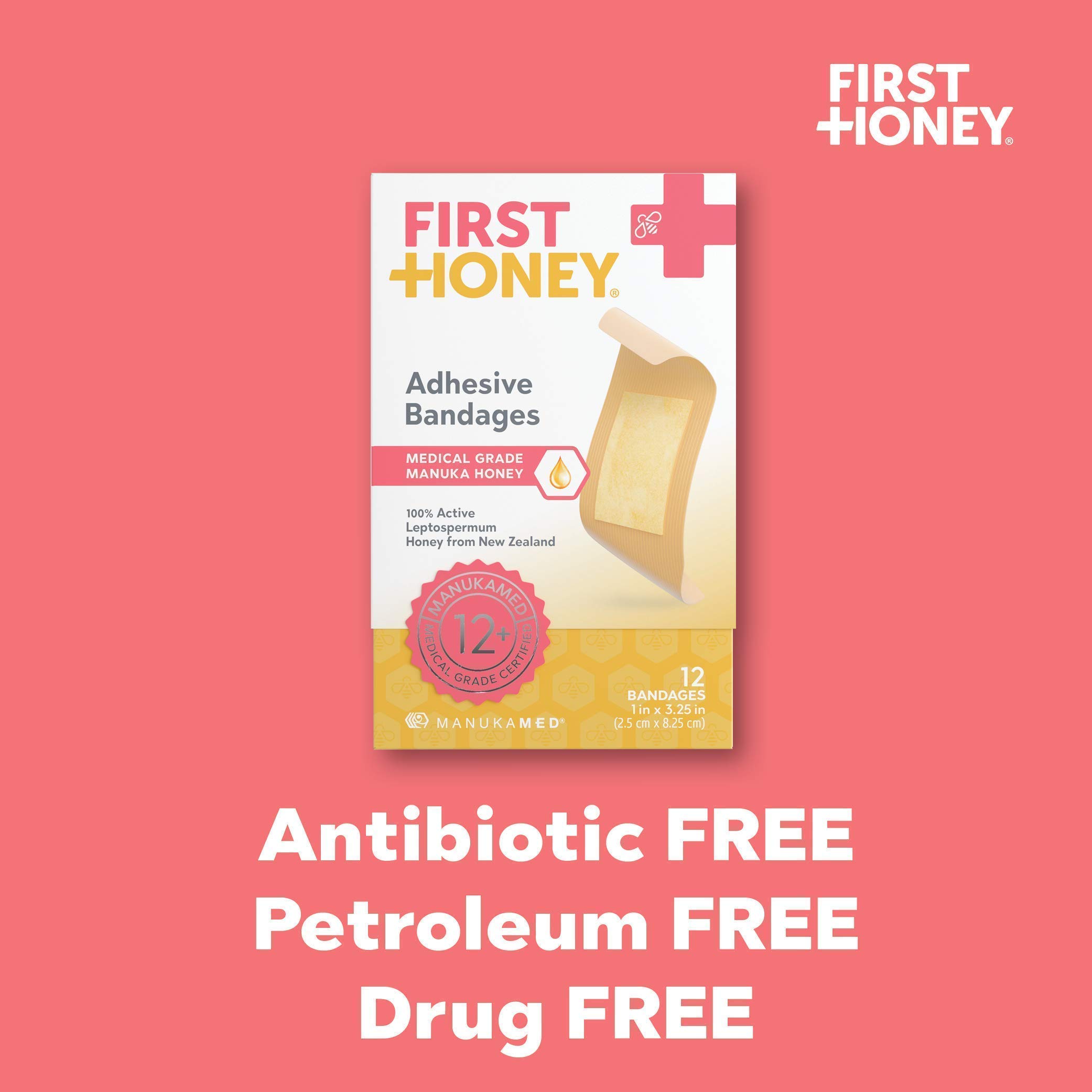Buy First Honey Manuka Honey Ointment + Honey Adhesive Bandages Bundle