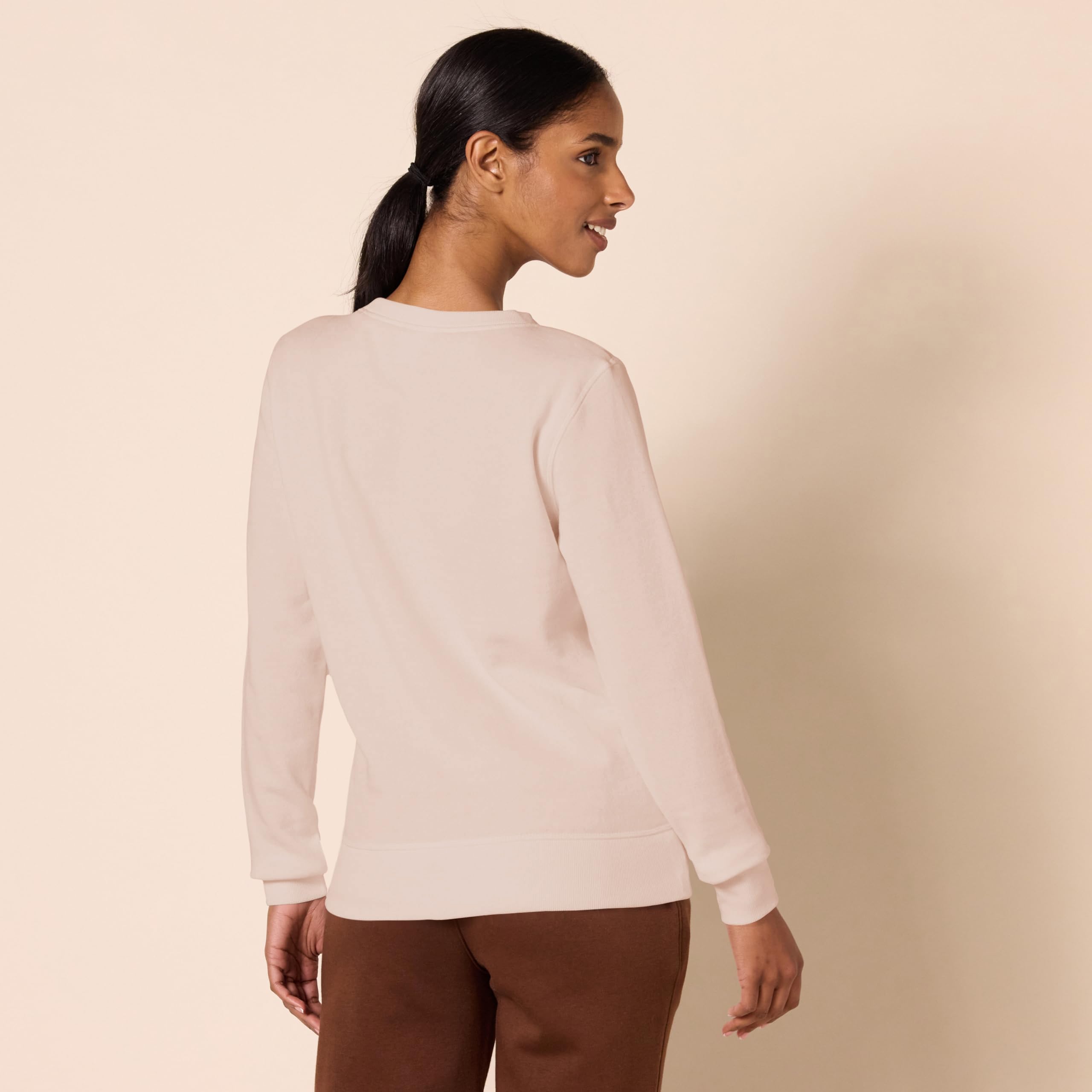 Amazon Essentials Felpa in Pile Girocollo (Disponibile in Taglie Forti) Donna