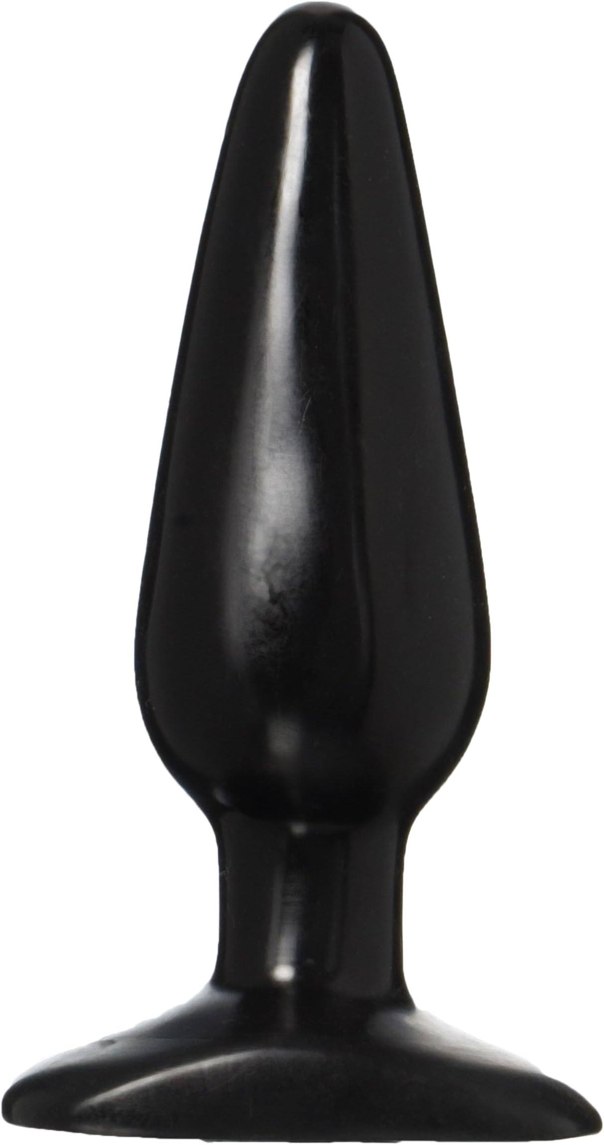 Medium Smooth Black Butt Plug 5'' with Safety Base