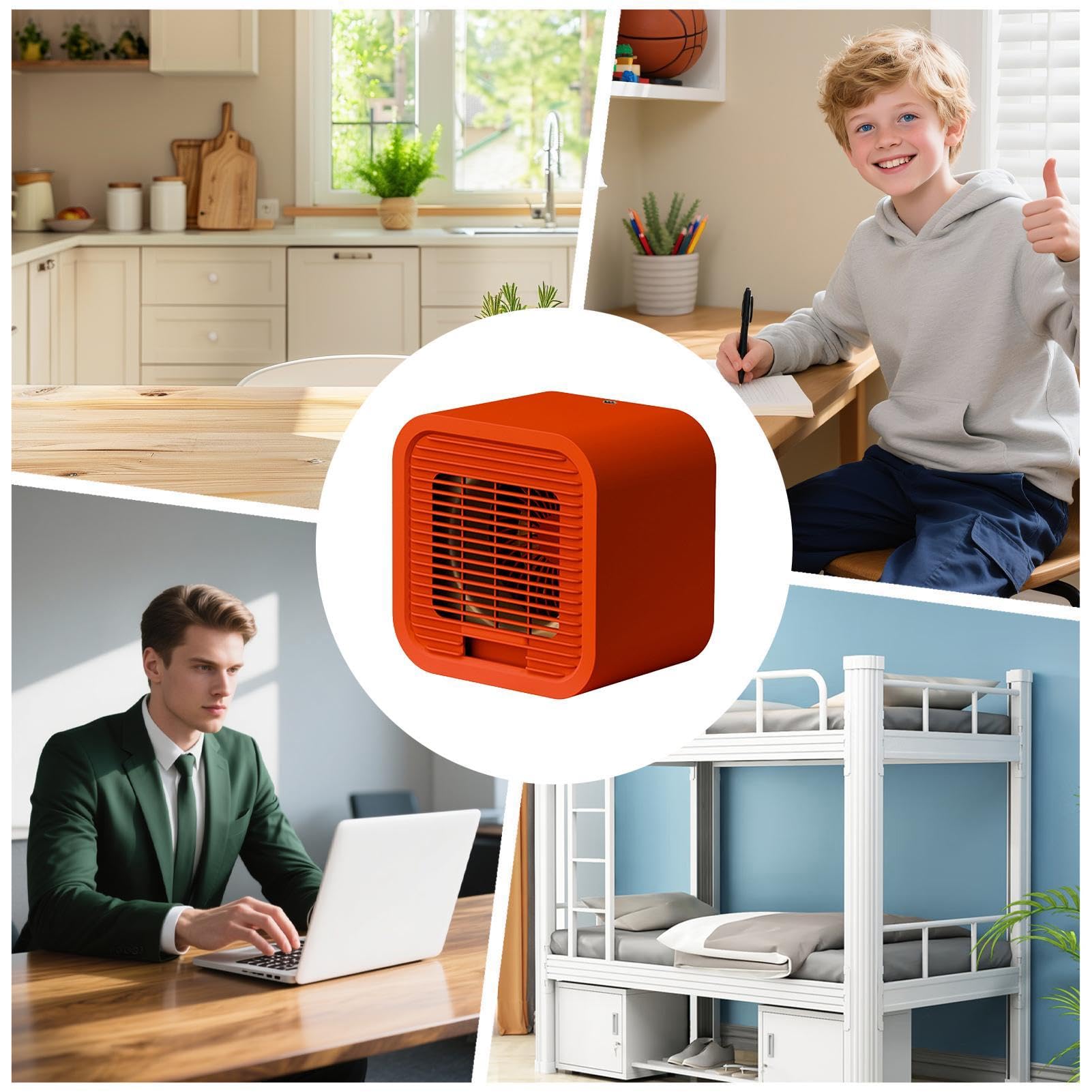 Ventilatore da scrivania Ventilatore d'Aria Portatile a 3 Velocità | Ventola Raffrescante Personale da Tavolo Per Ufficio Domestico, Dormitorio, Viaggio, Campeggio, Spiaggia, Picnic