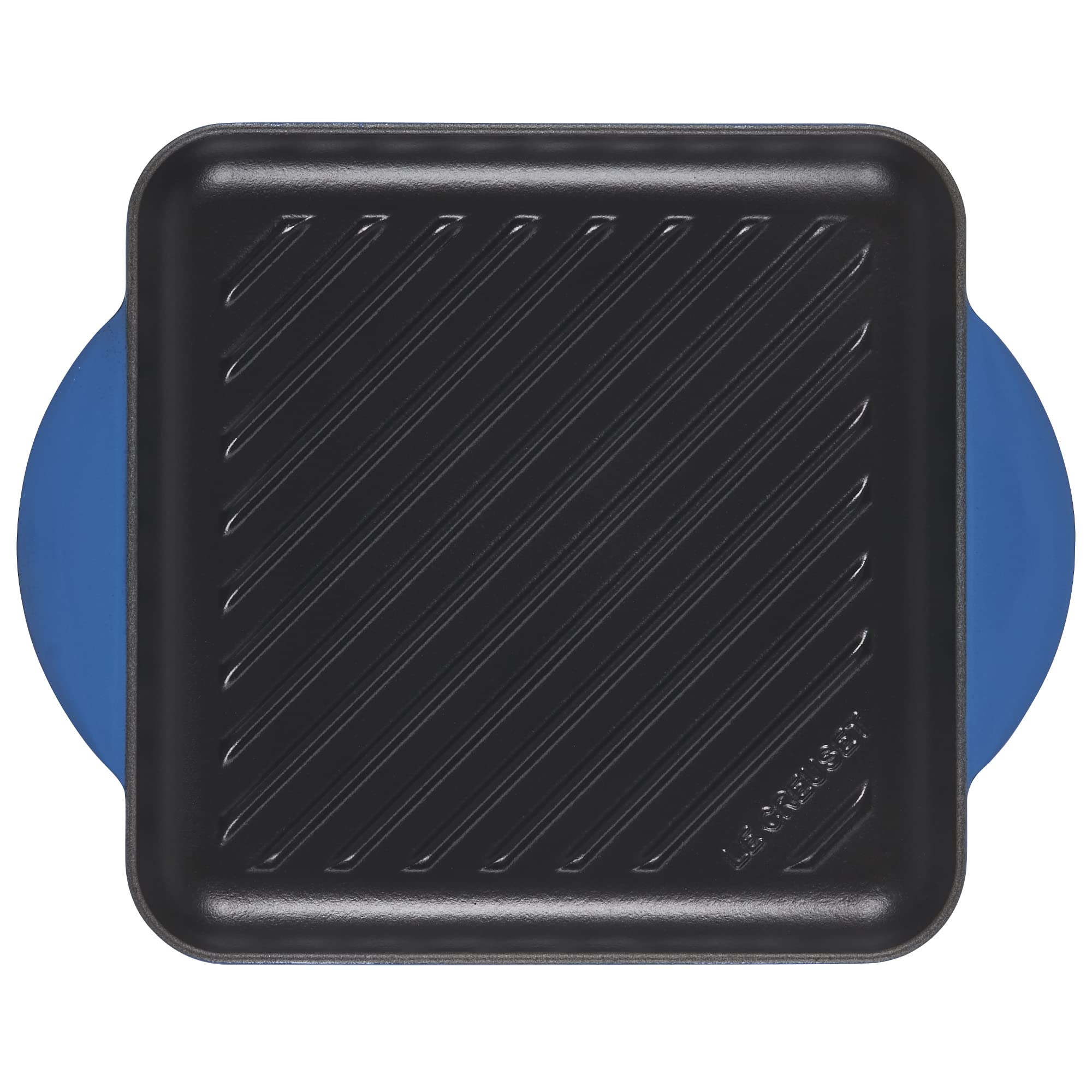 Le CreusetEnamaled Cast Iron Square Grill, 9.5", Marseille