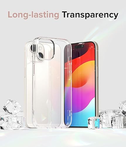 Miniatura 3 de Ringke Air - Funda compatible con iPhone 15 Plus, delgada, transparente, flexible, ligera, delgada para mujeres, hombres, transparente